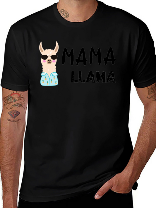 Mama Llama Graphic Tee - Cute Womens T-Shirt