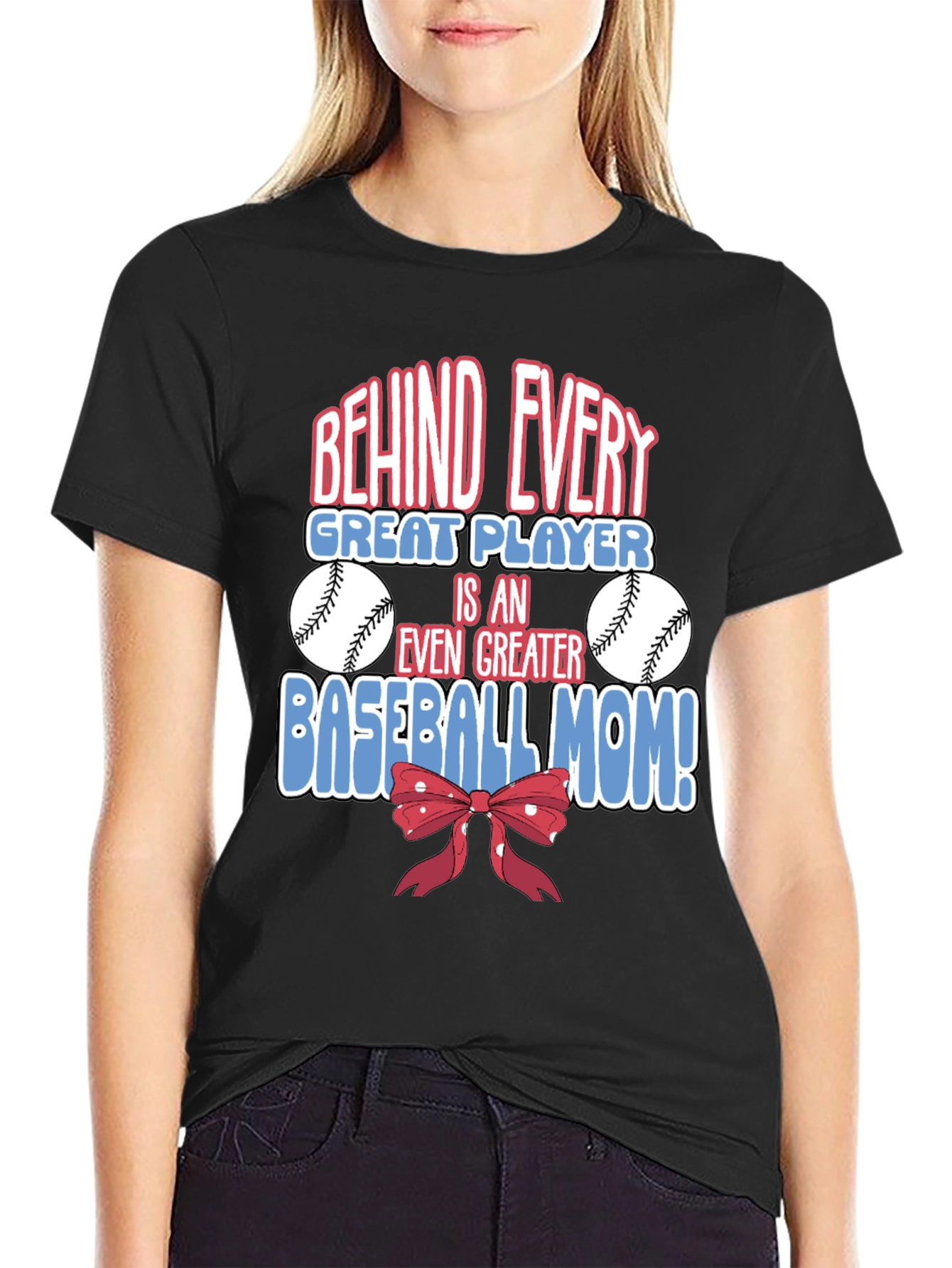 Baseball Mom Graphic T-Shirt - Great Player Tee