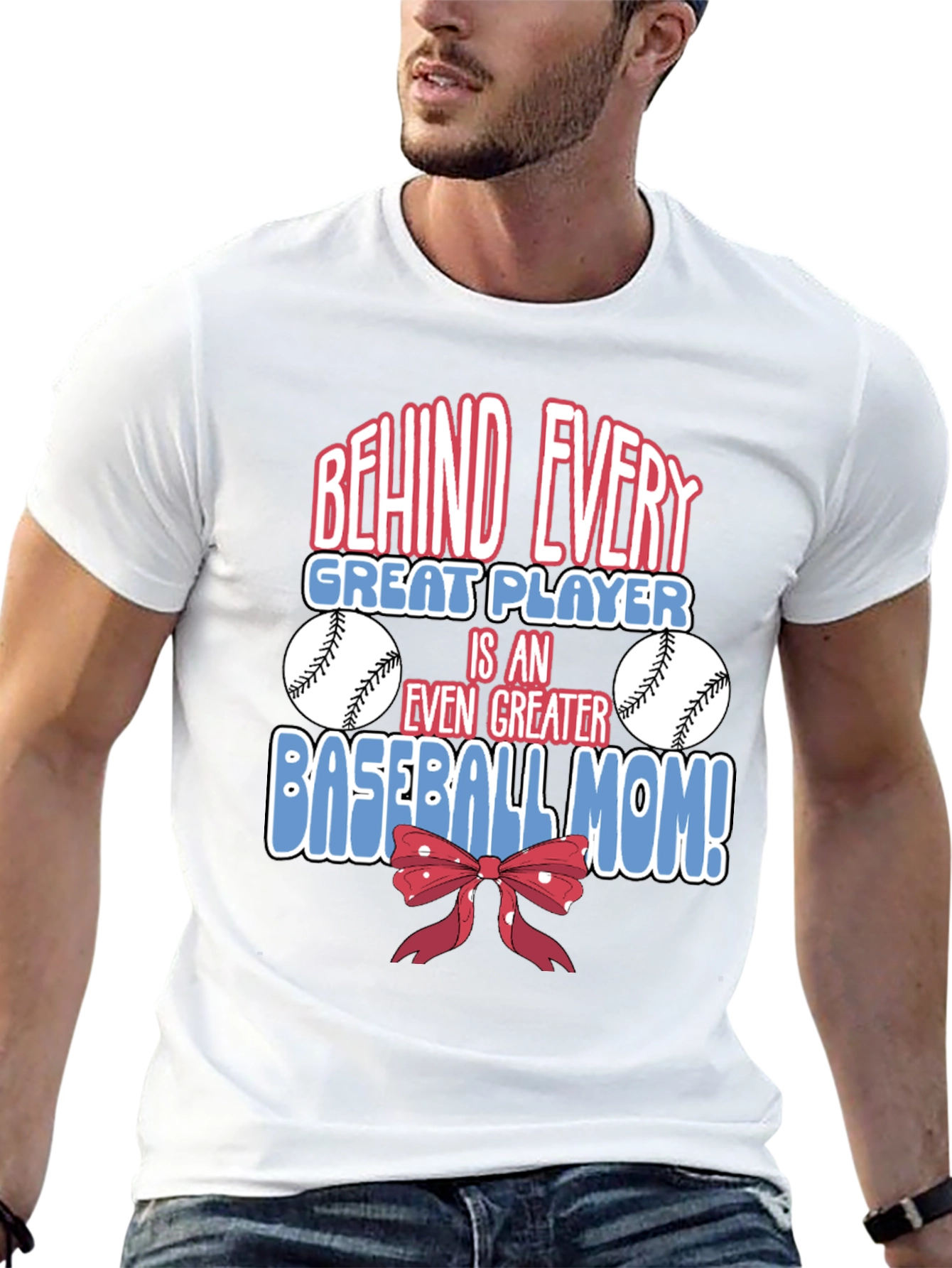 Baseball Mom Graphic T-Shirt - Great Player Tee