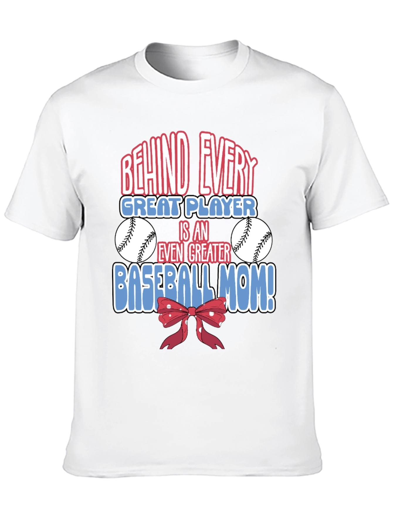 Baseball Mom Graphic T-Shirt - Great Player Tee