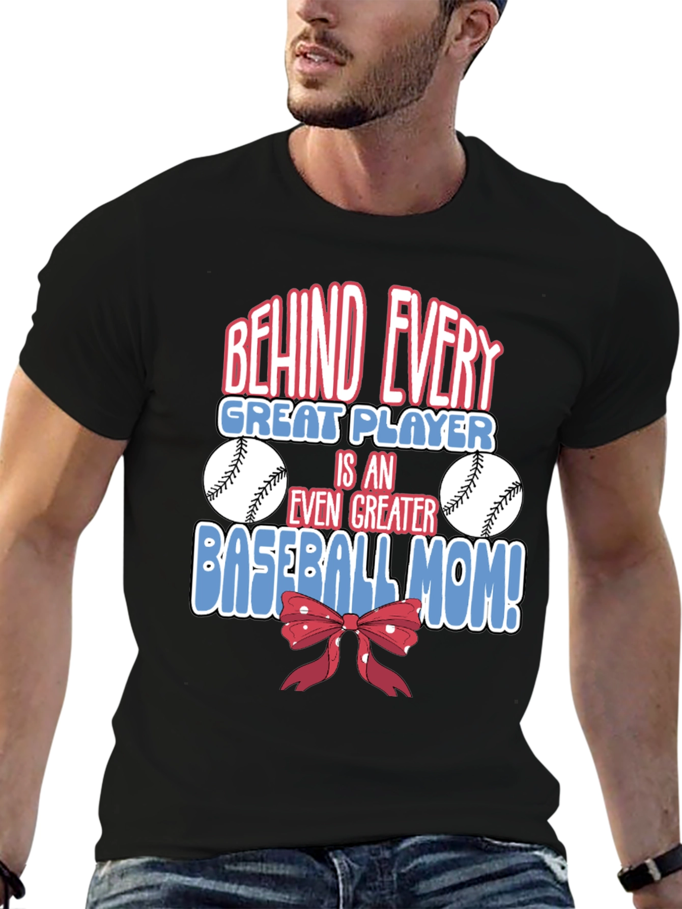 Baseball Mom Graphic T-Shirt - Great Player Tee