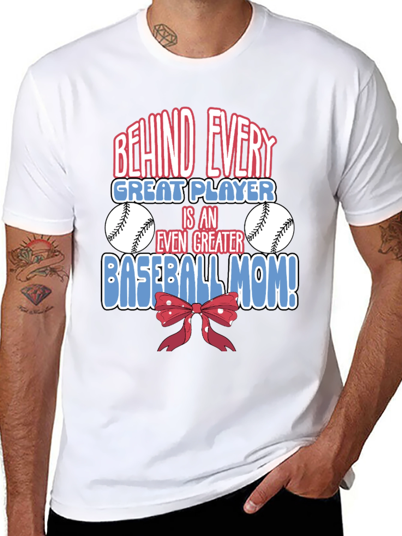 Baseball Mom Graphic T-Shirt - Great Player Tee