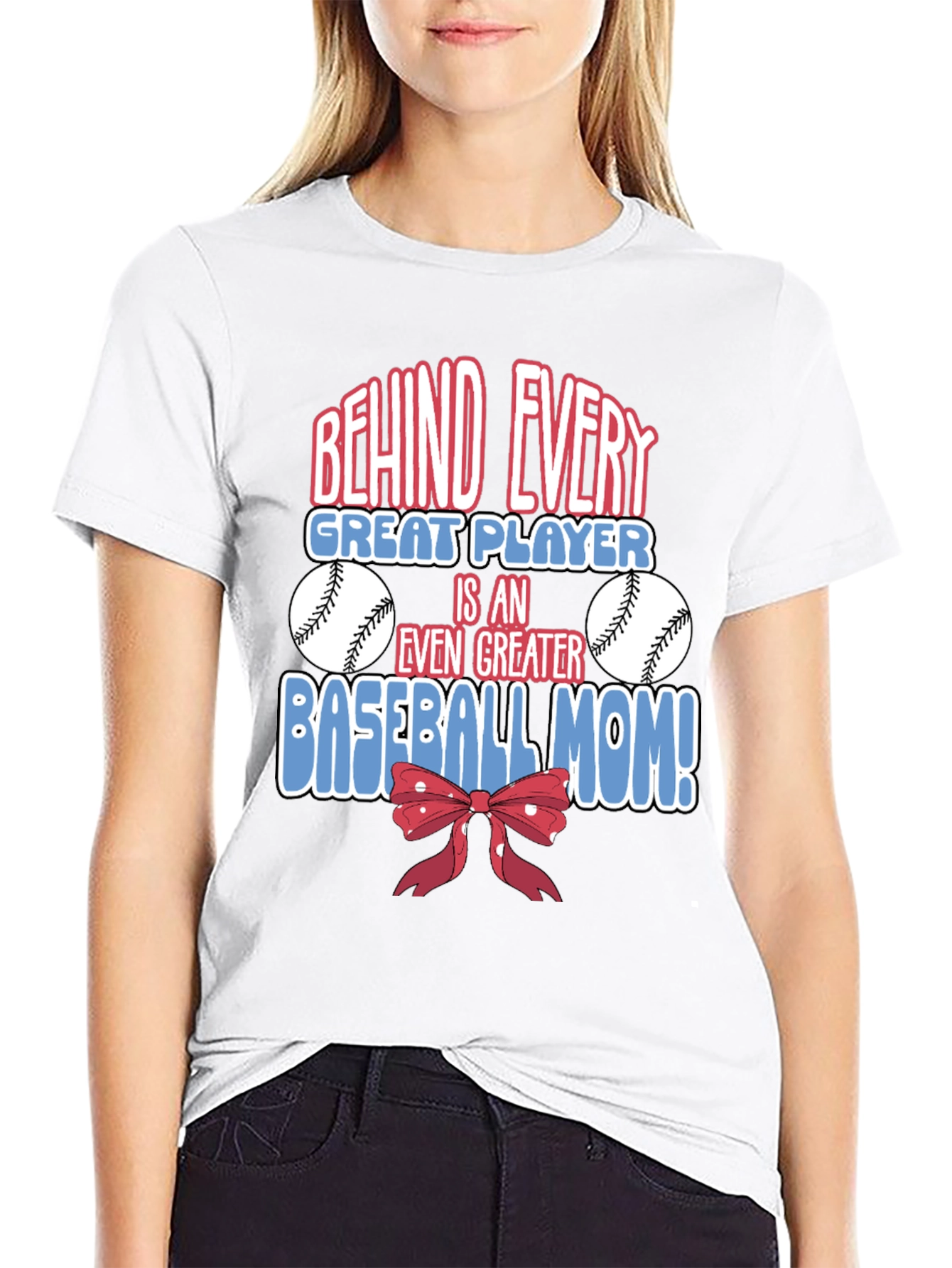 Baseball Mom Graphic T-Shirt - Great Player Tee