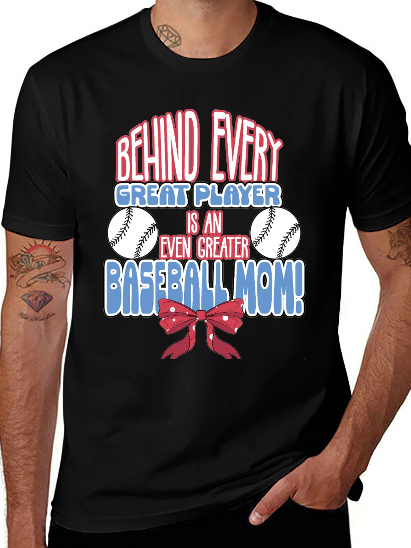 Baseball Mom Graphic T-Shirt - Great Player Tee