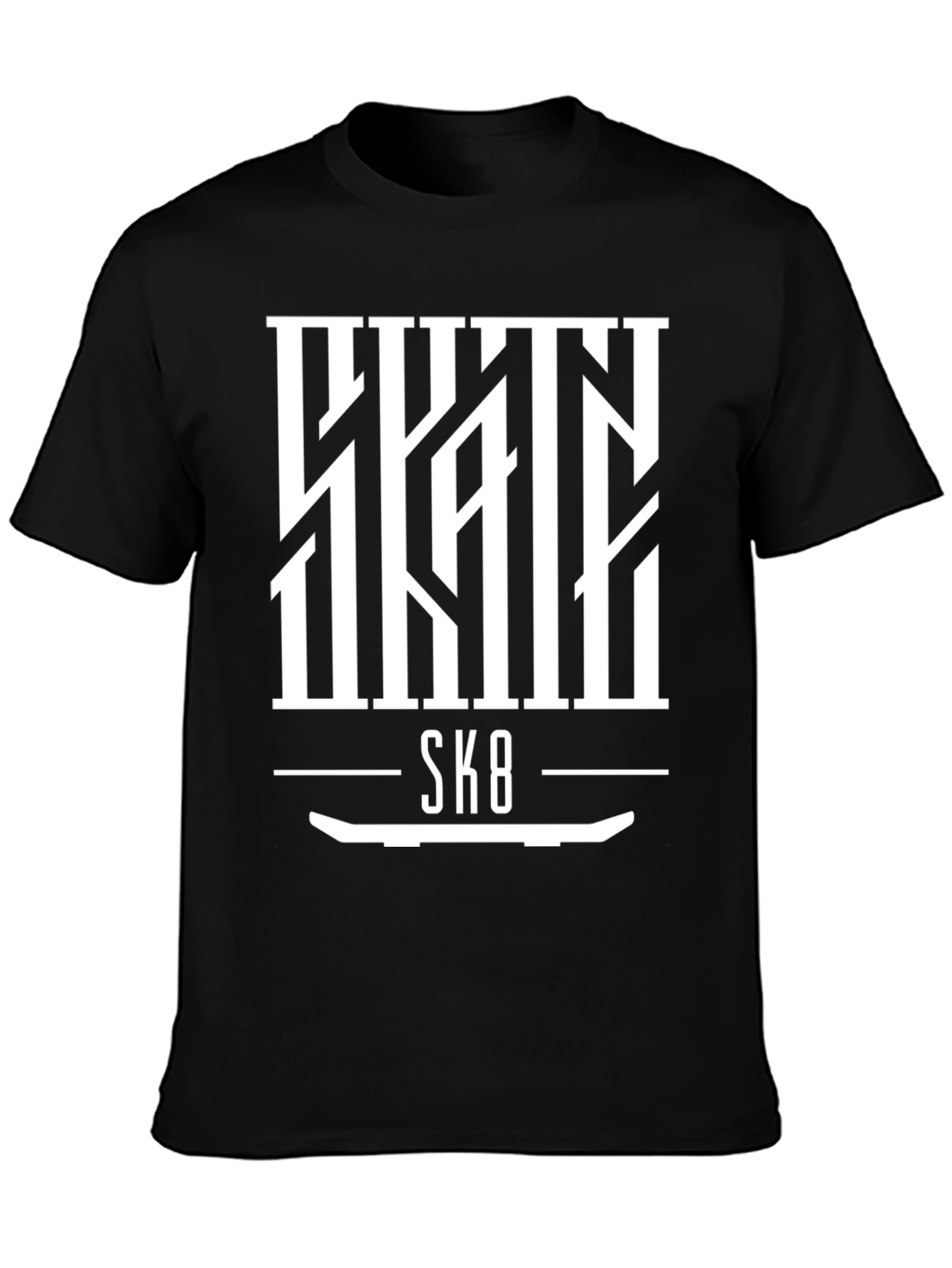 Skate SK8 Graphic Tee - Cool Skateboard Design