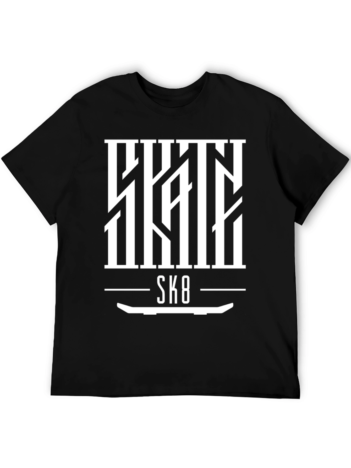Skate SK8 Graphic Tee - Cool Skateboard Design