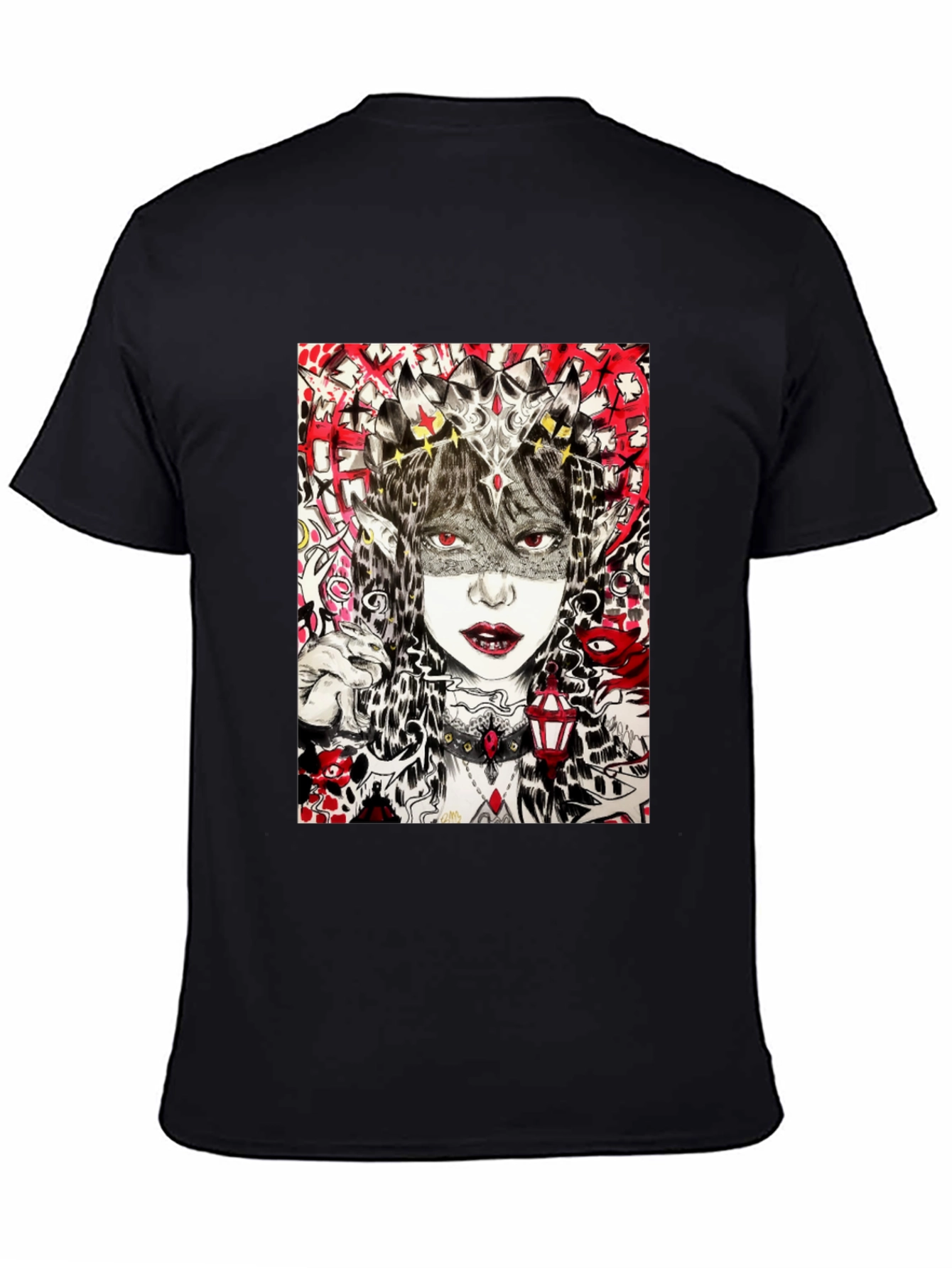 Edgy Graphic Tee - Black T-Shirt