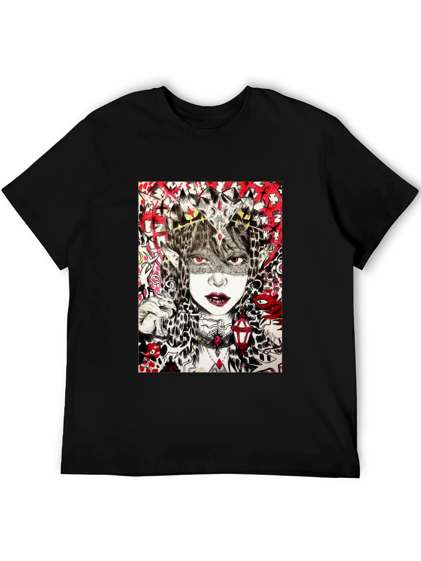Edgy Graphic Tee - Black T-Shirt