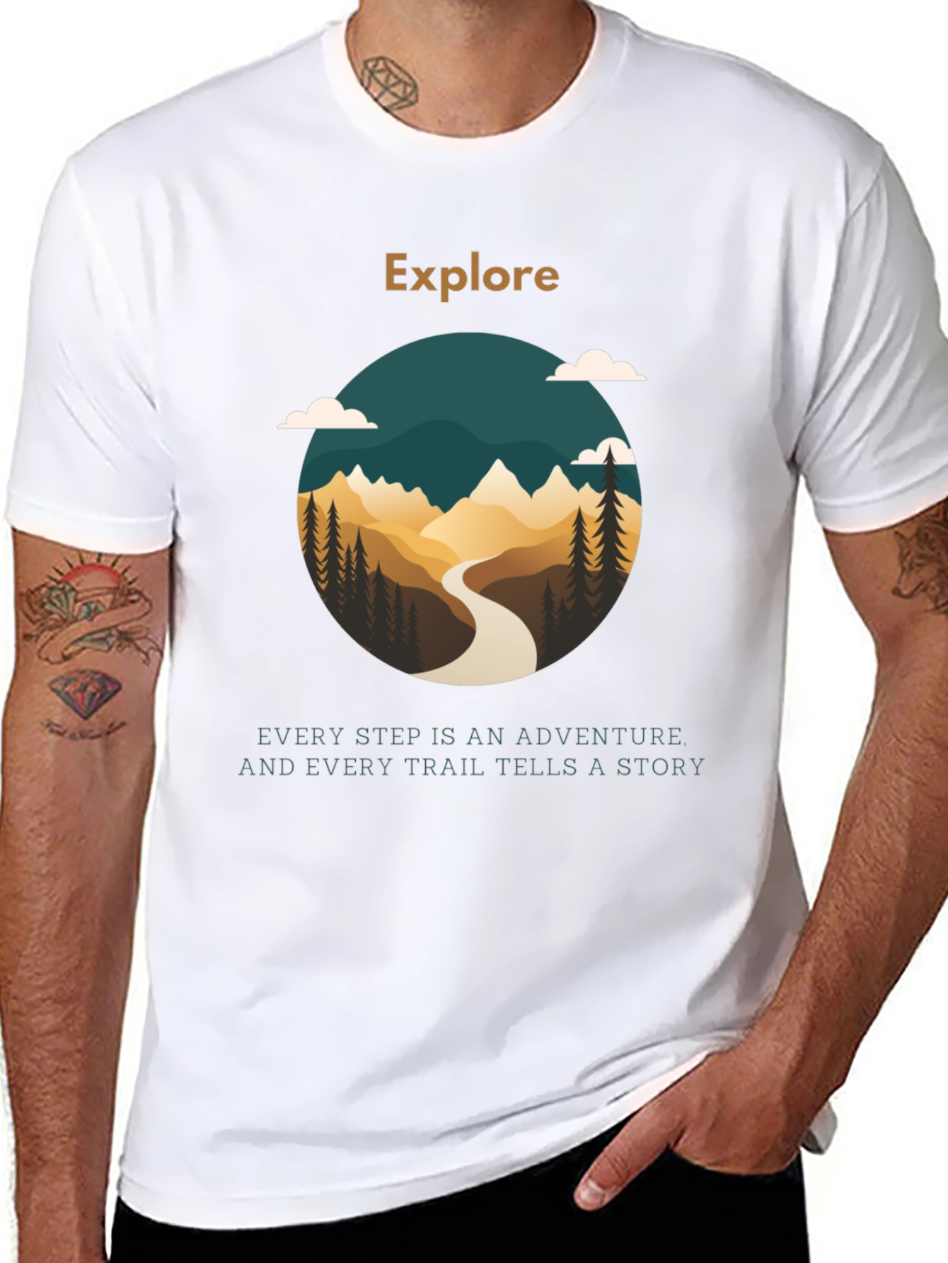 Explore Graphic Tee - Adventure Awaits!