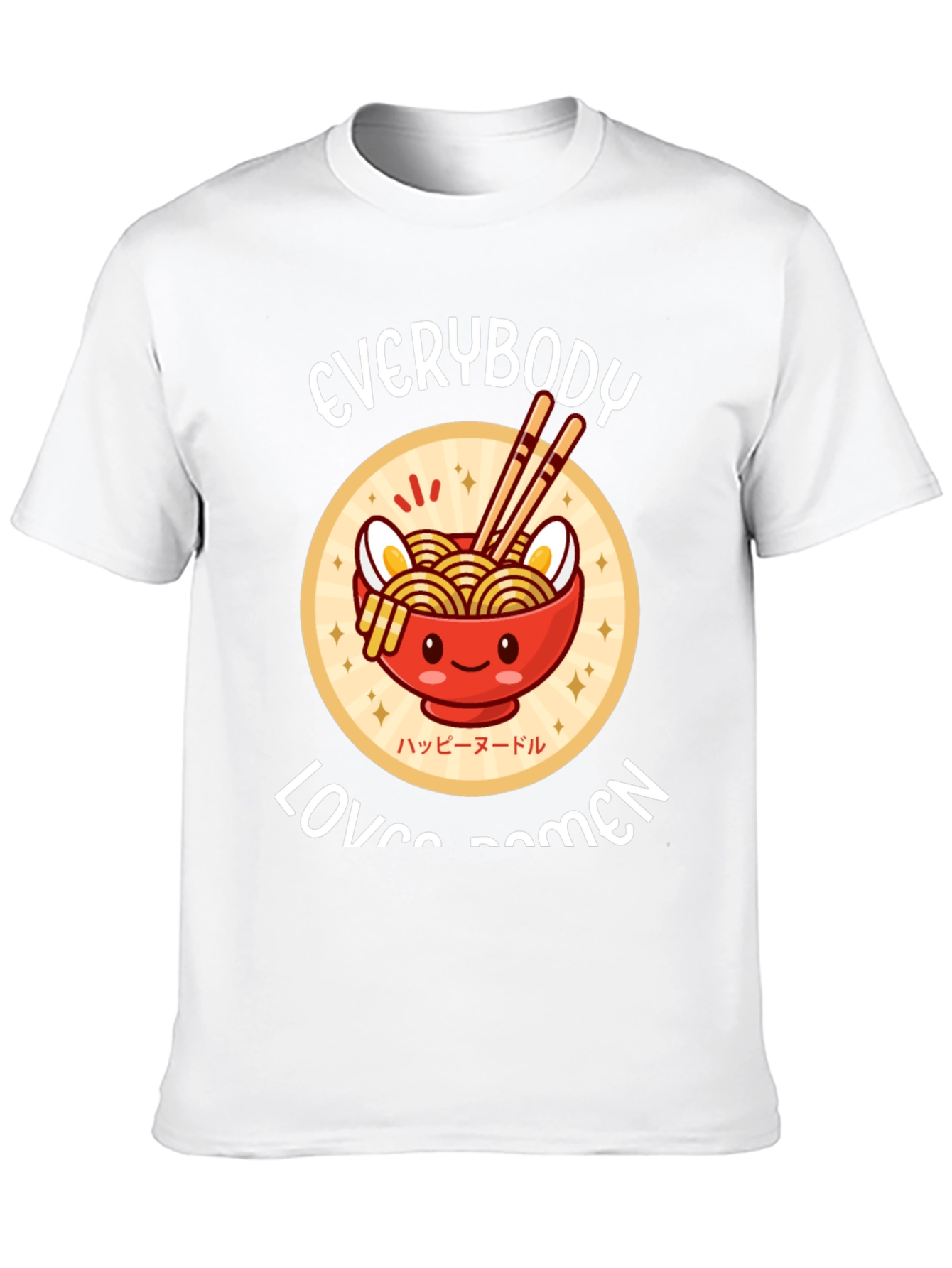 Everybody Loves Ramen Black Graphic Tee