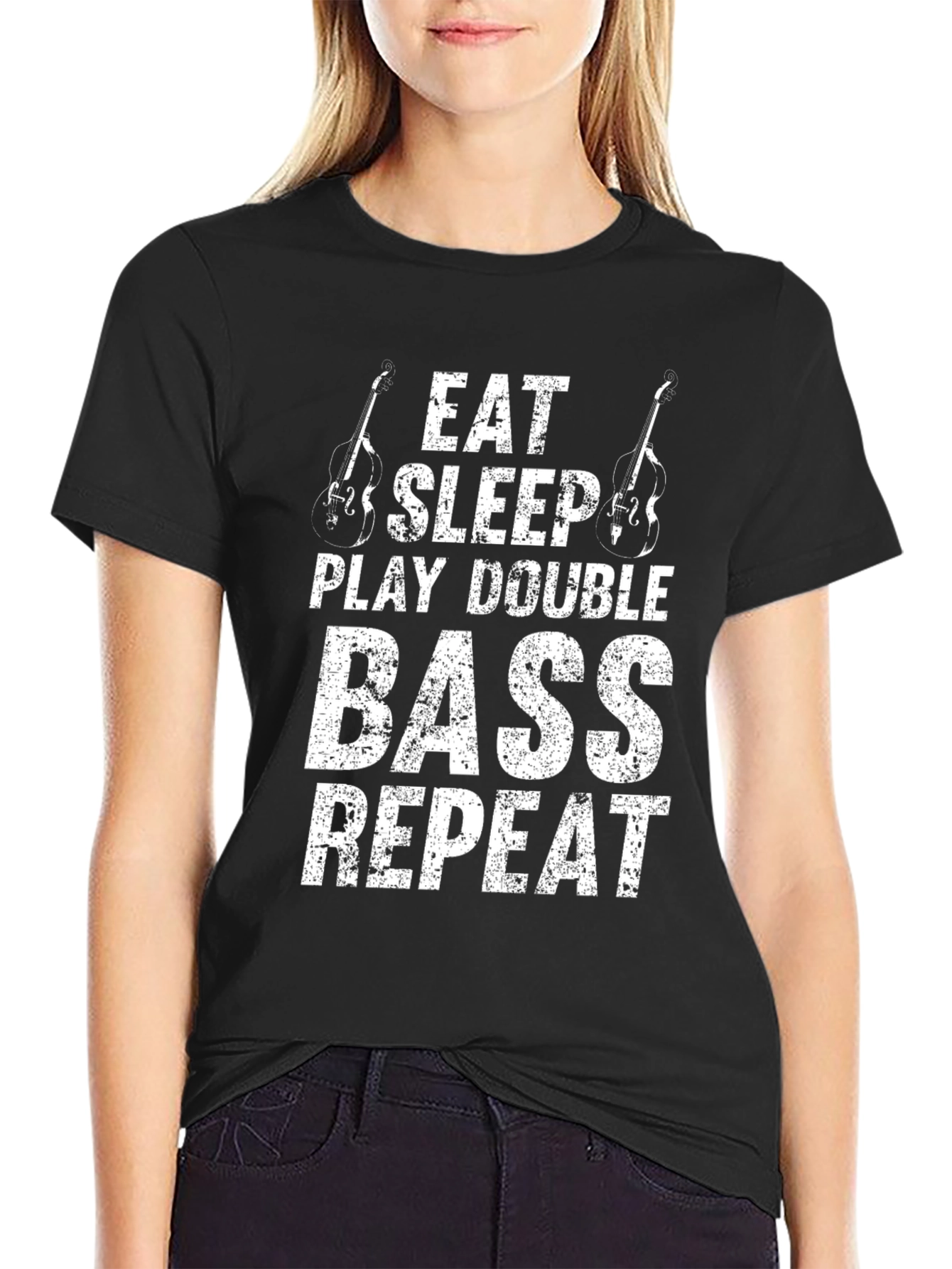 Eat Sleep Play Double Bass Repeat T-Shirt