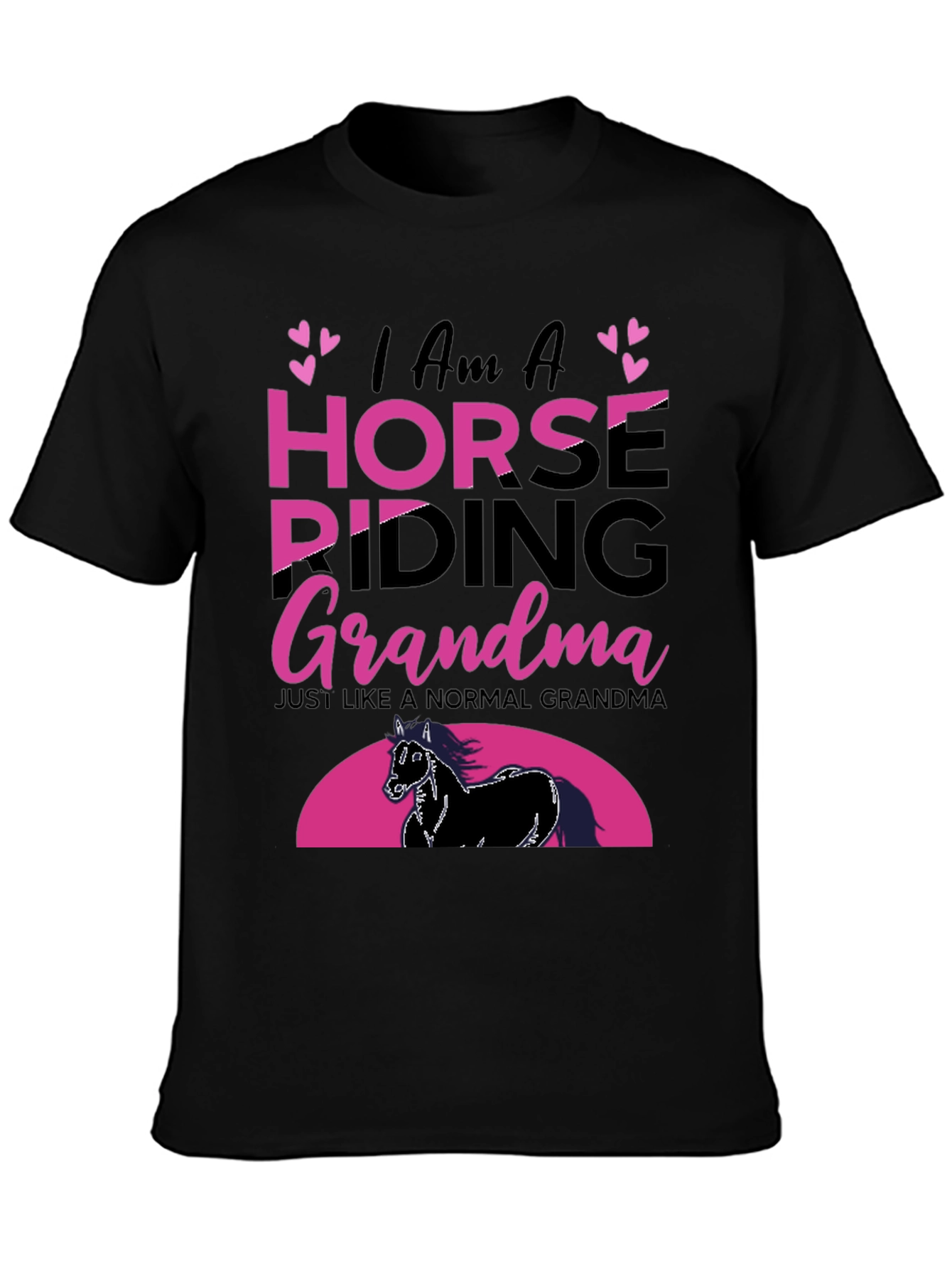 Horse Riding Grandma Graphic Tee