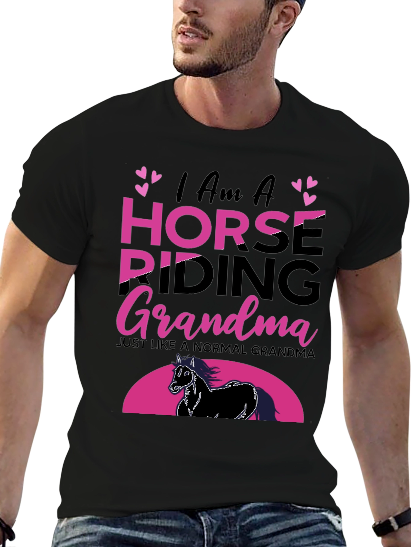 Horse Riding Grandma Graphic Tee