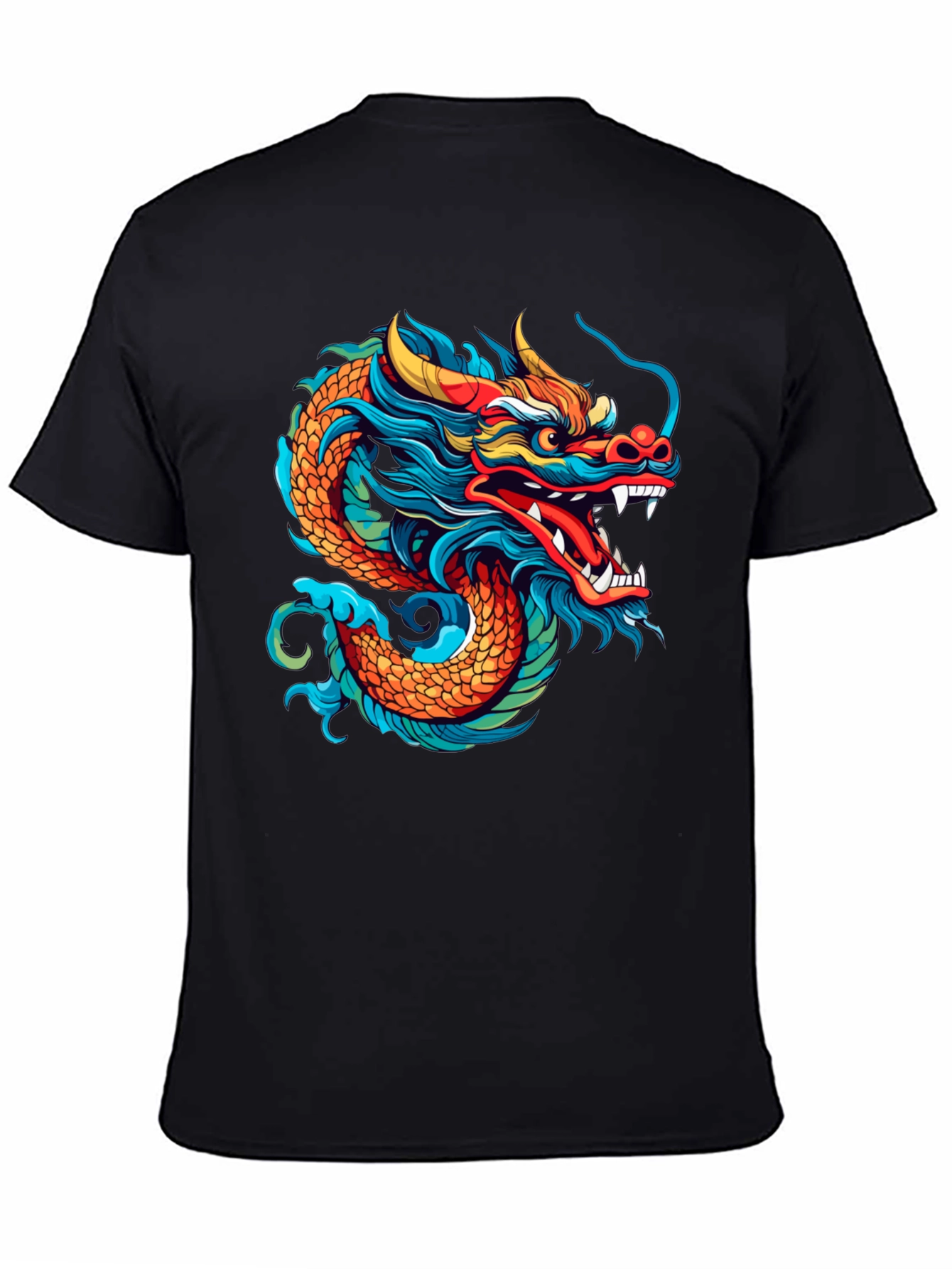 Dragon Graphic Tee - Mens Black T-Shirt