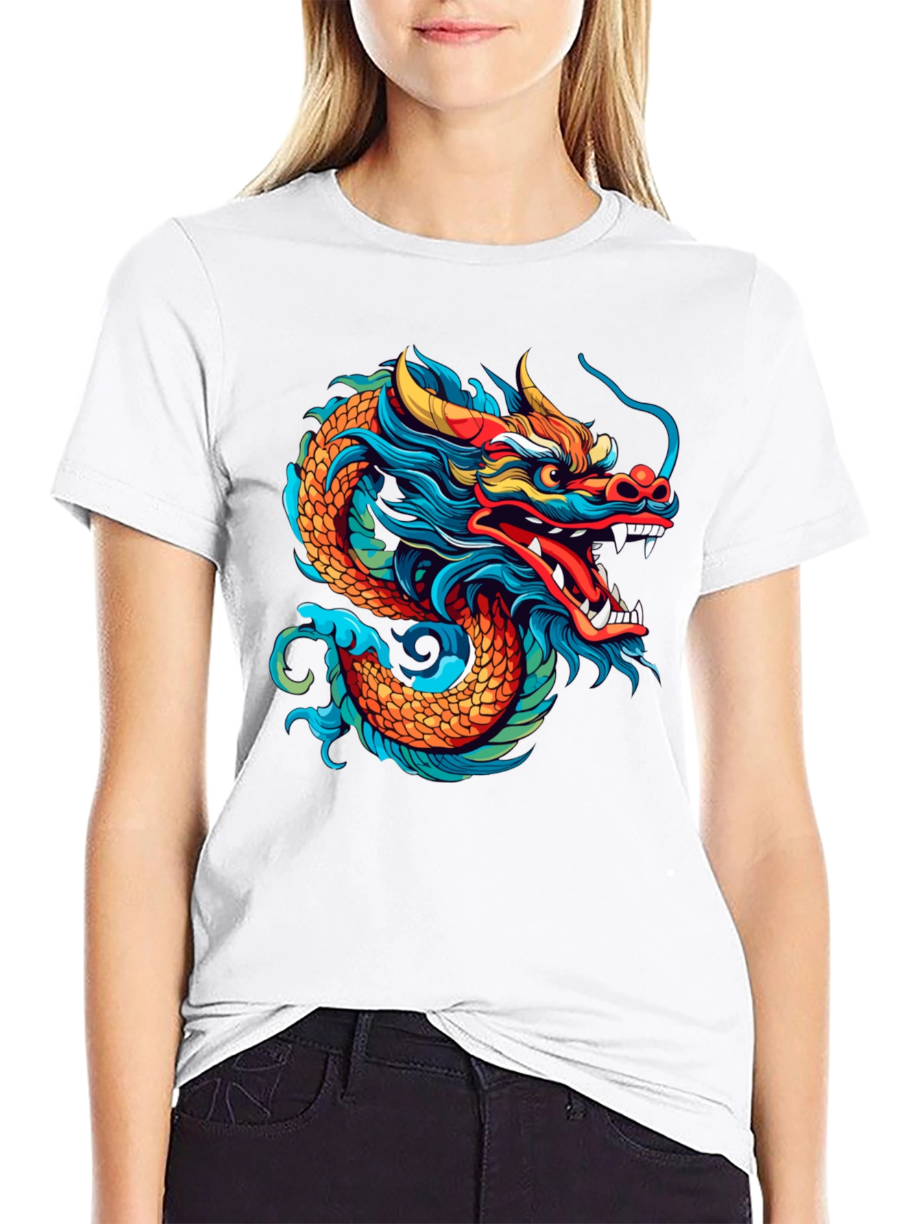 Dragon Graphic Tee - Mens Black T-Shirt