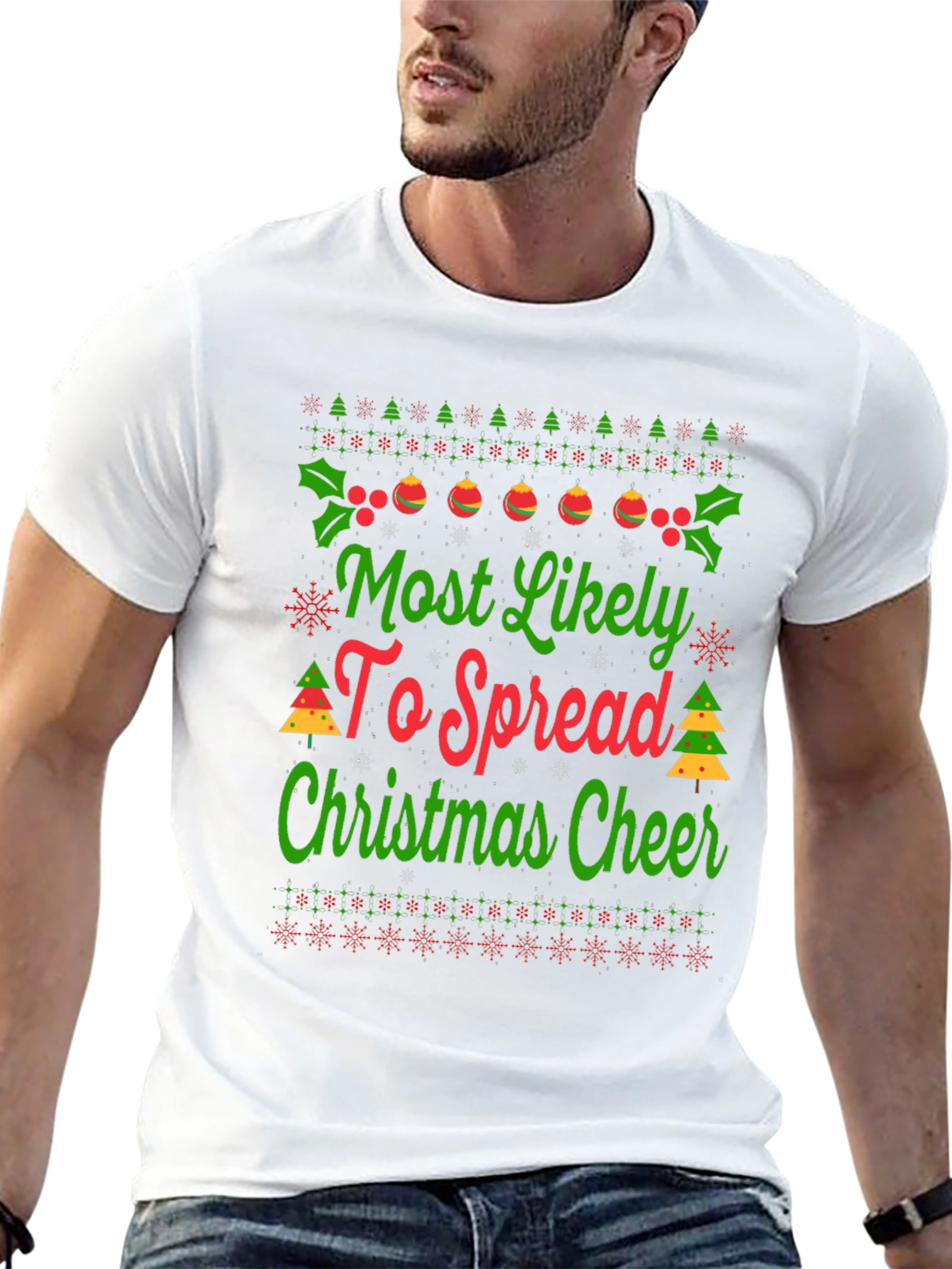 Funny Christmas Cheer Graphic Tee