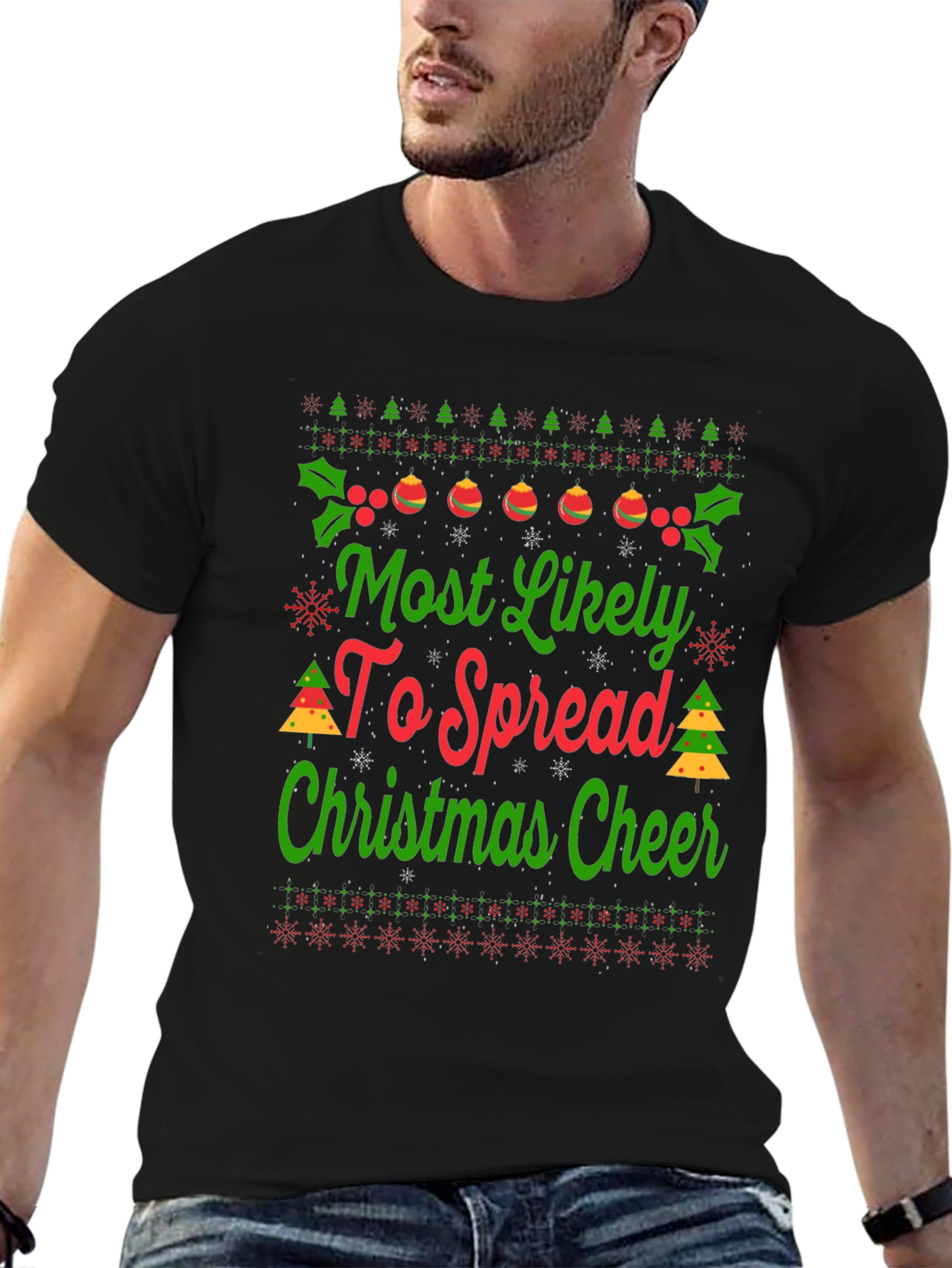 Funny Christmas Cheer Graphic Tee