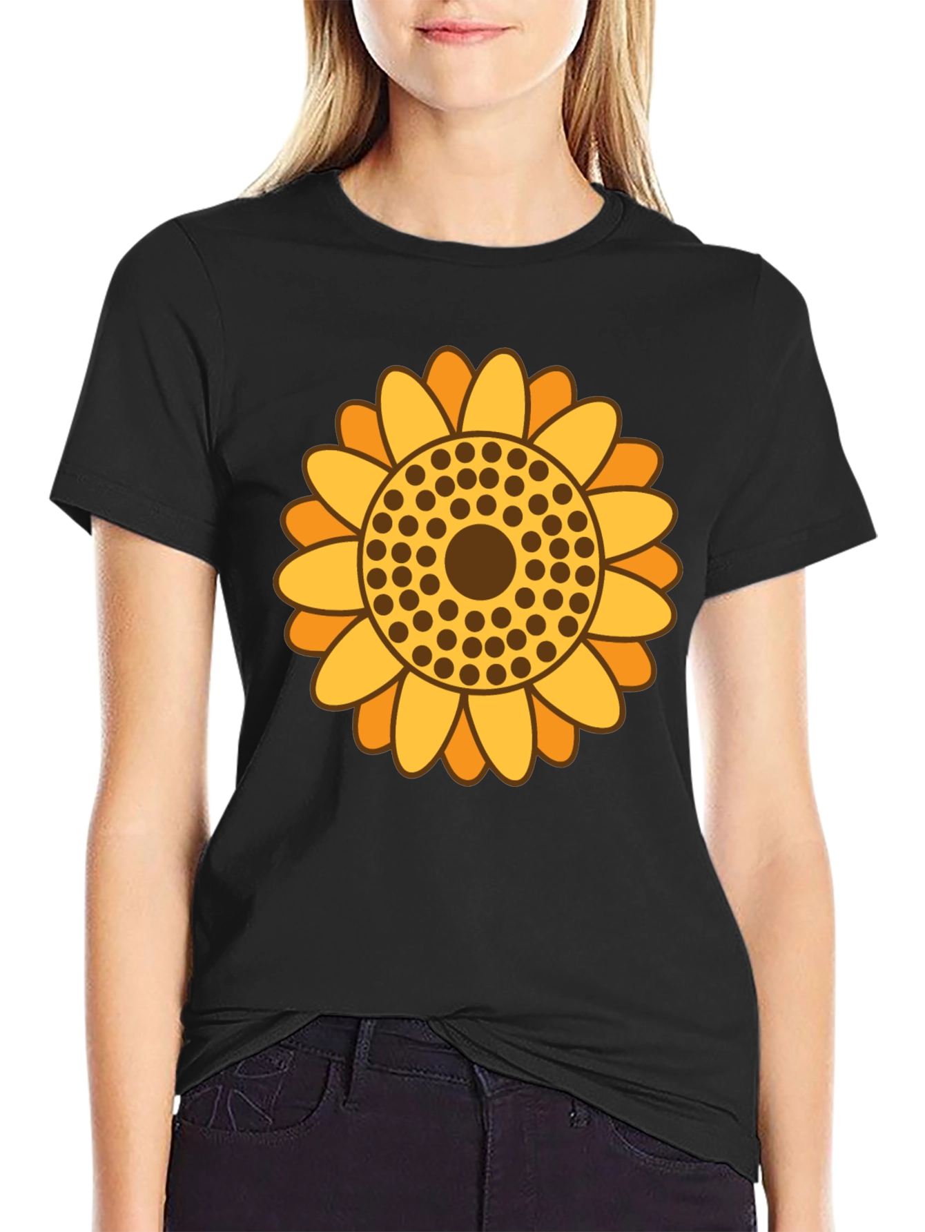 Sunflower Graphic Tee - Retro Style
