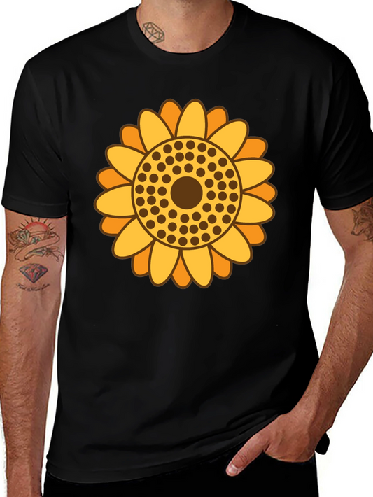 Sunflower Graphic Tee - Retro Style