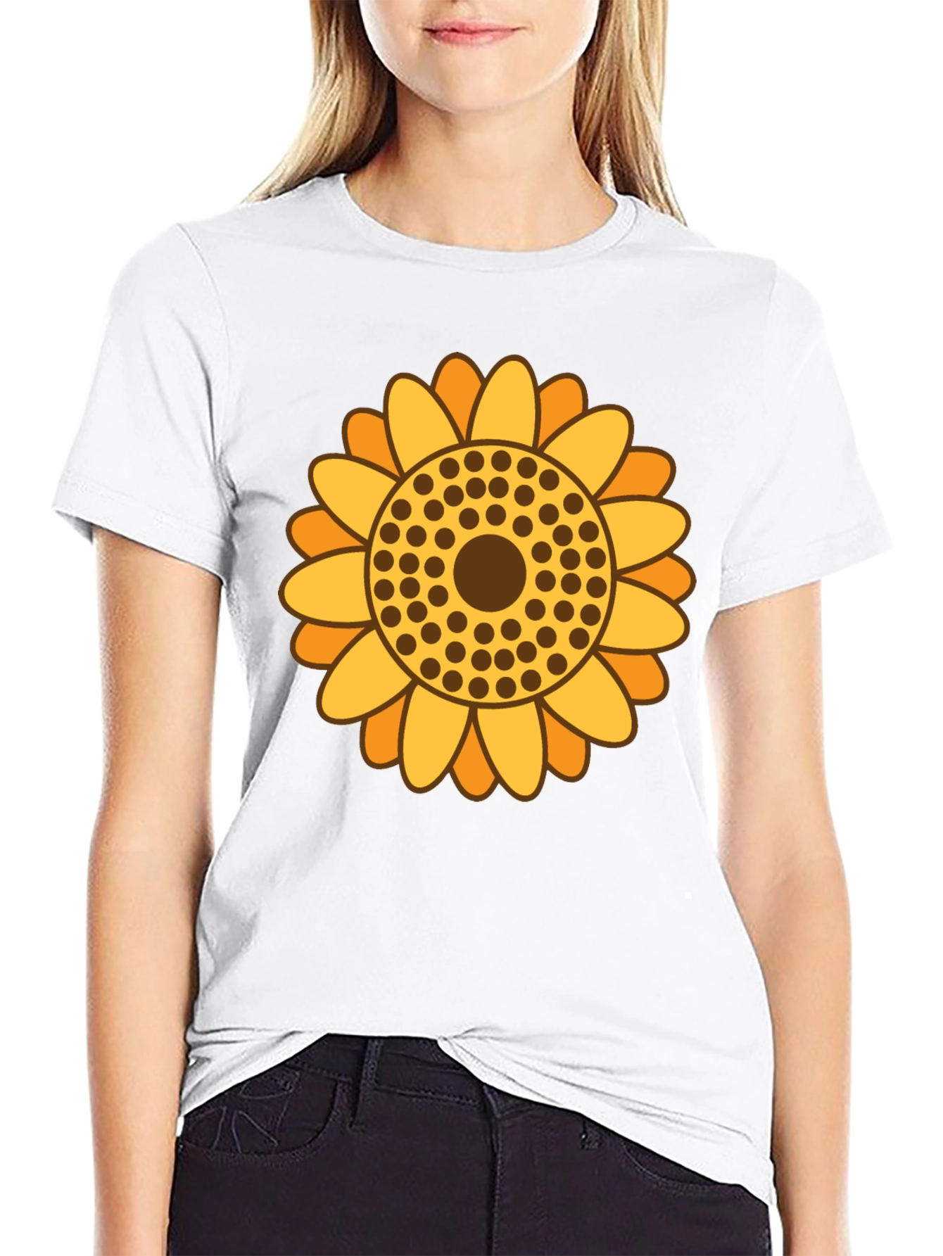 Sunflower Graphic Tee - Retro Style