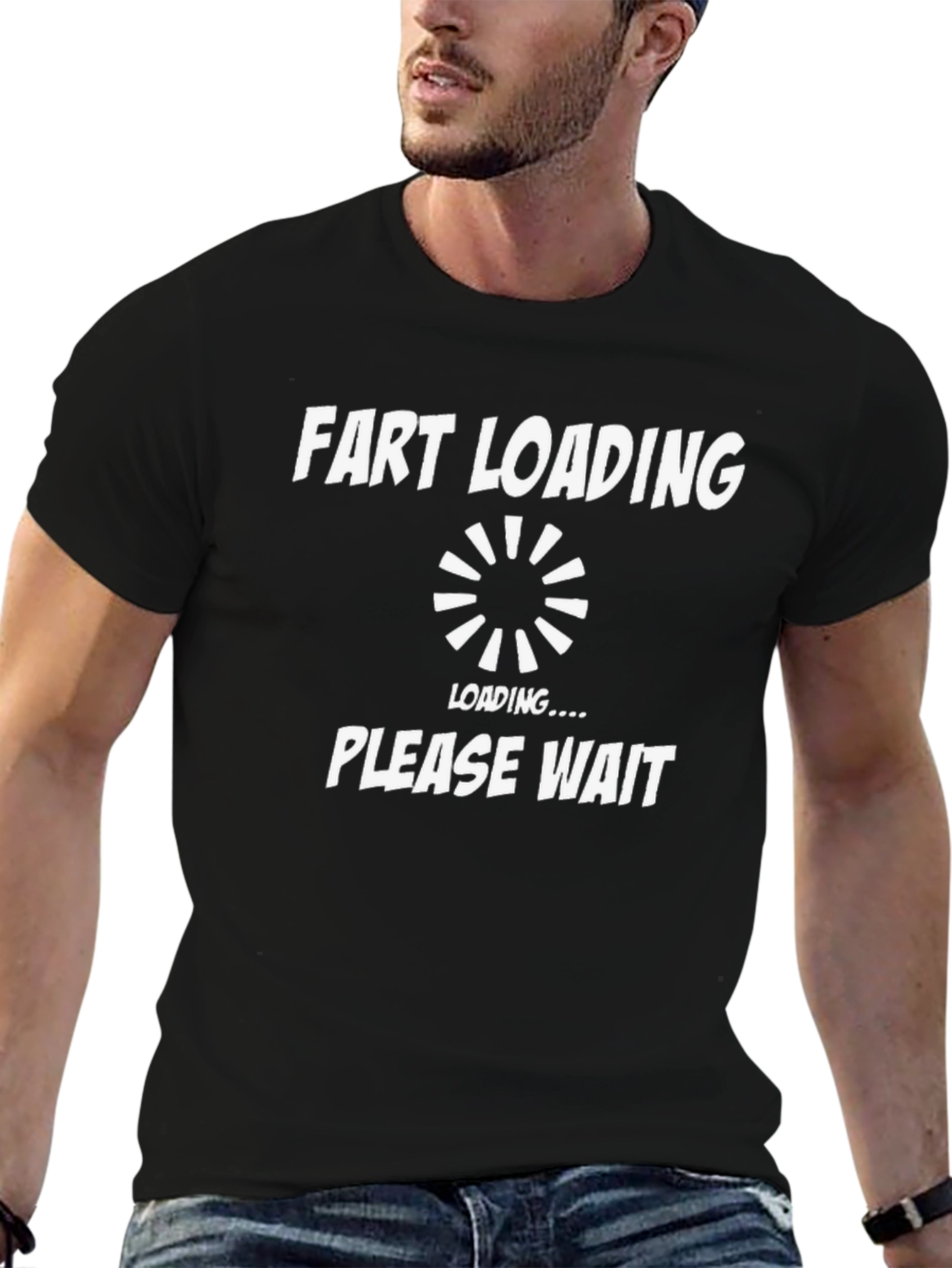 Fart Loading Funny Graphic T-Shirt