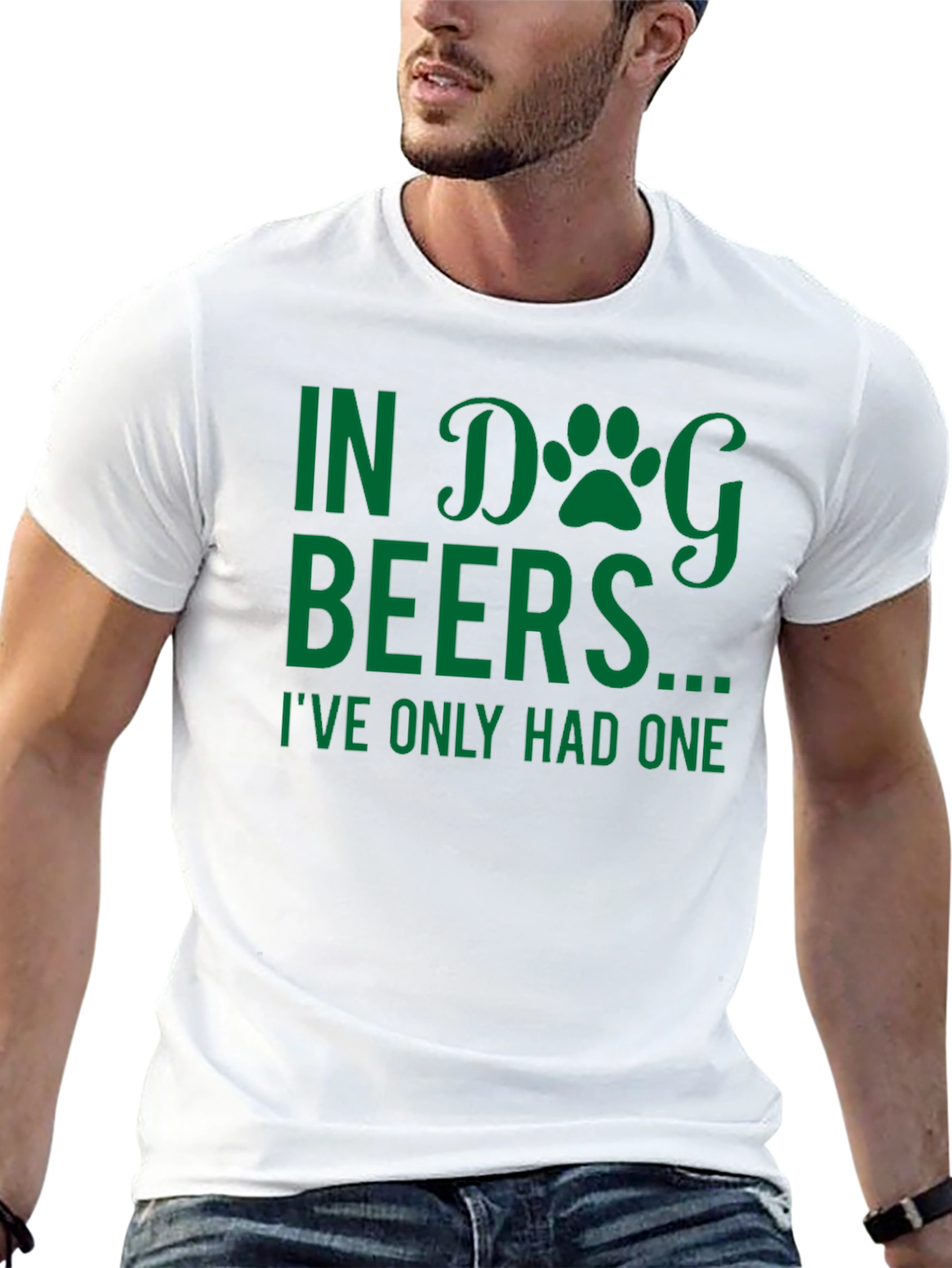 In Dog Beers T-Shirt - Humorous Graphic Tee