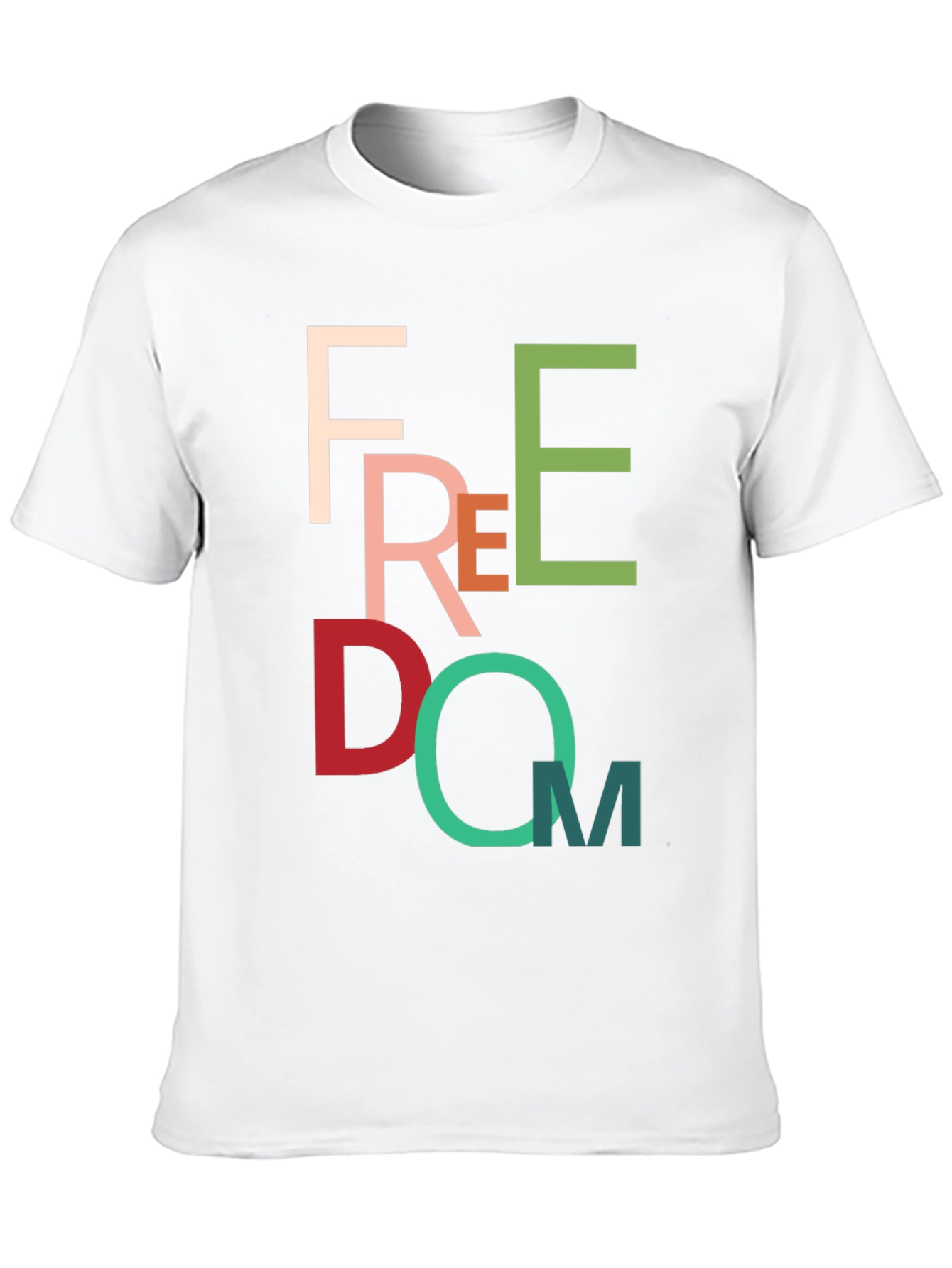 Colorful Freedom Graphic T-Shirt