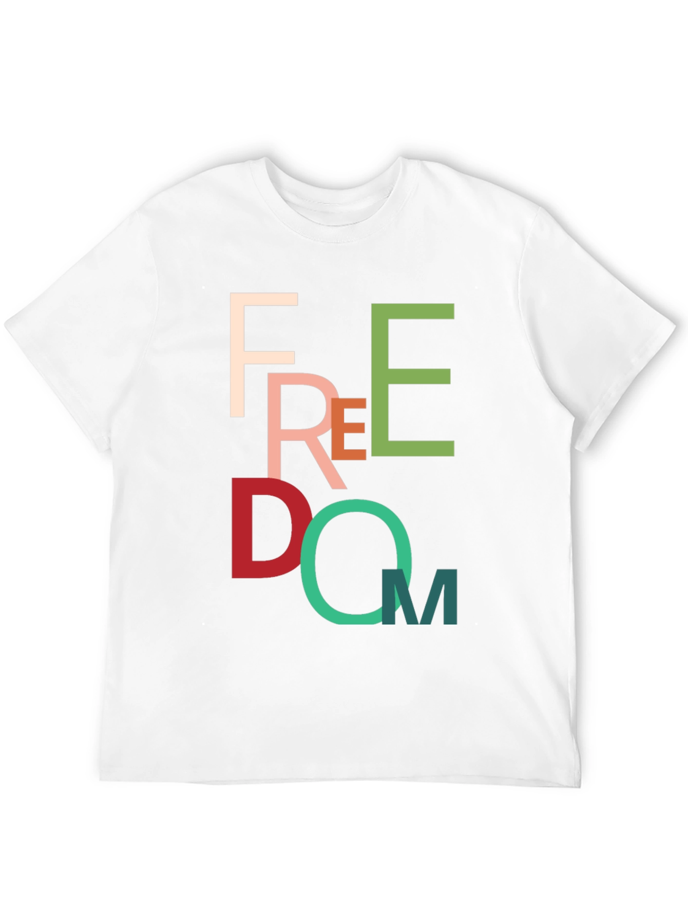 Colorful Freedom Graphic T-Shirt