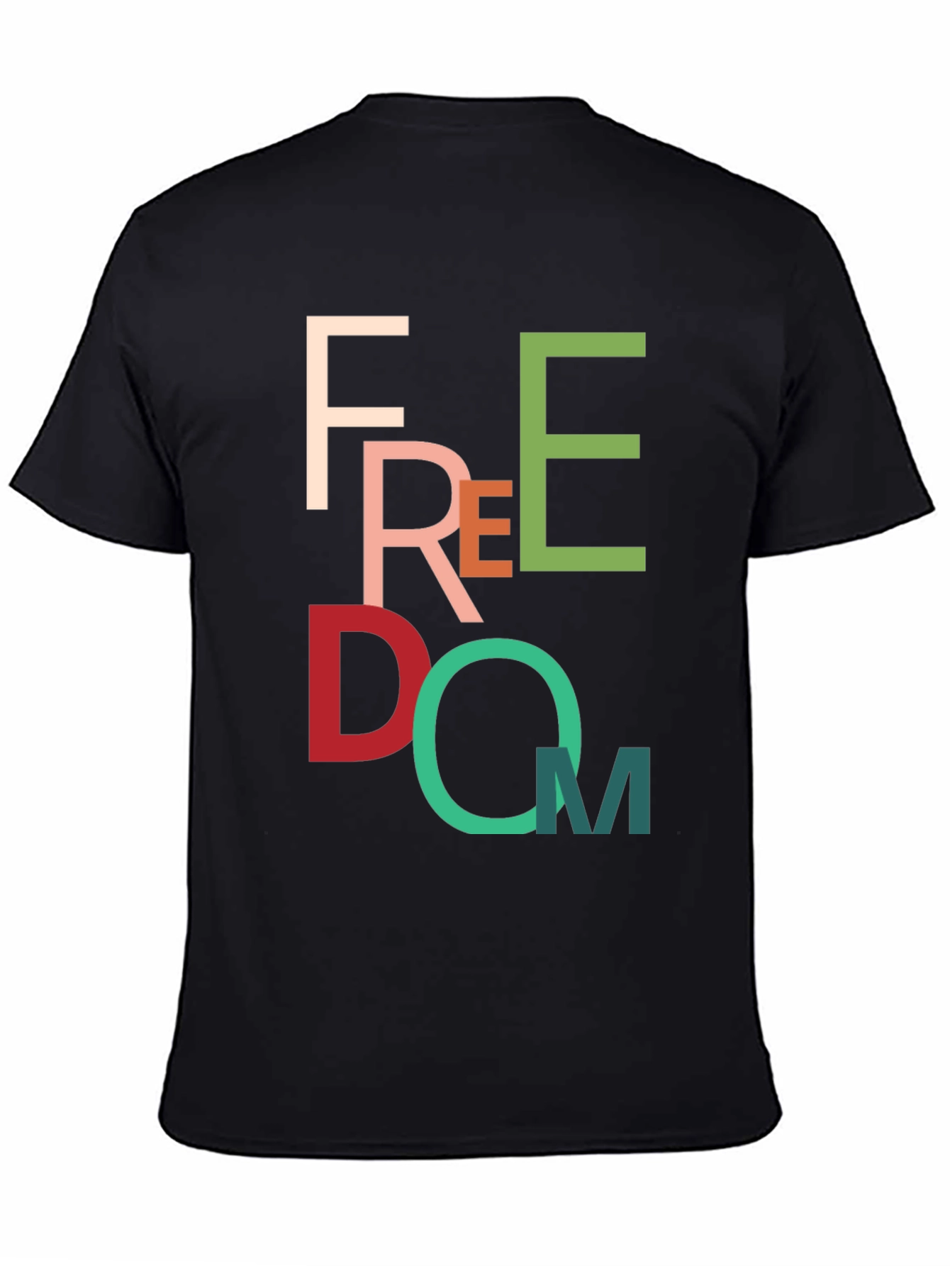 Colorful Freedom Graphic T-Shirt