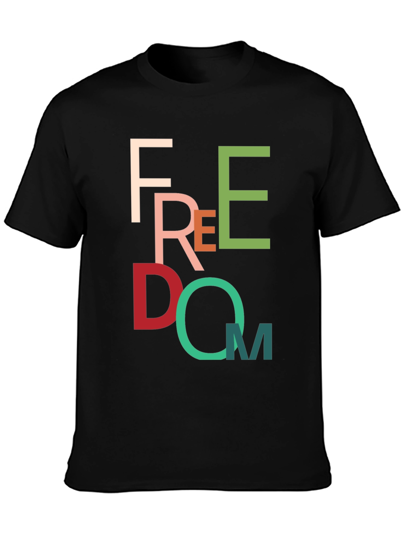 Colorful Freedom Graphic T-Shirt