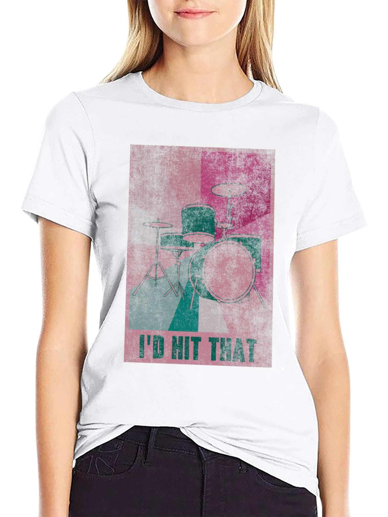 Id Hit That Drum Set Graphic Tee