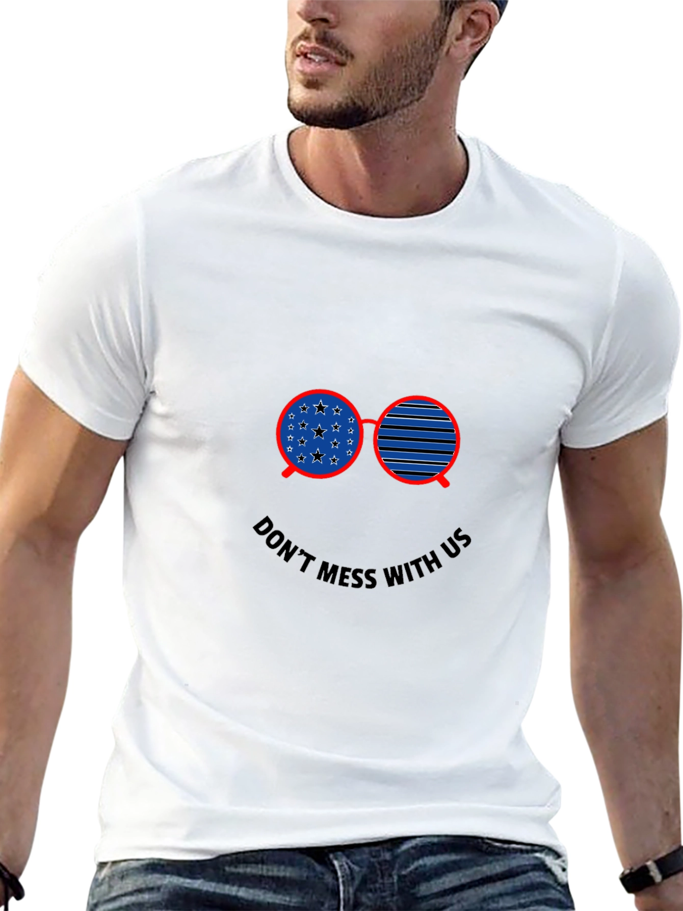 Patriotic Sunglasses Graphic T-Shirt