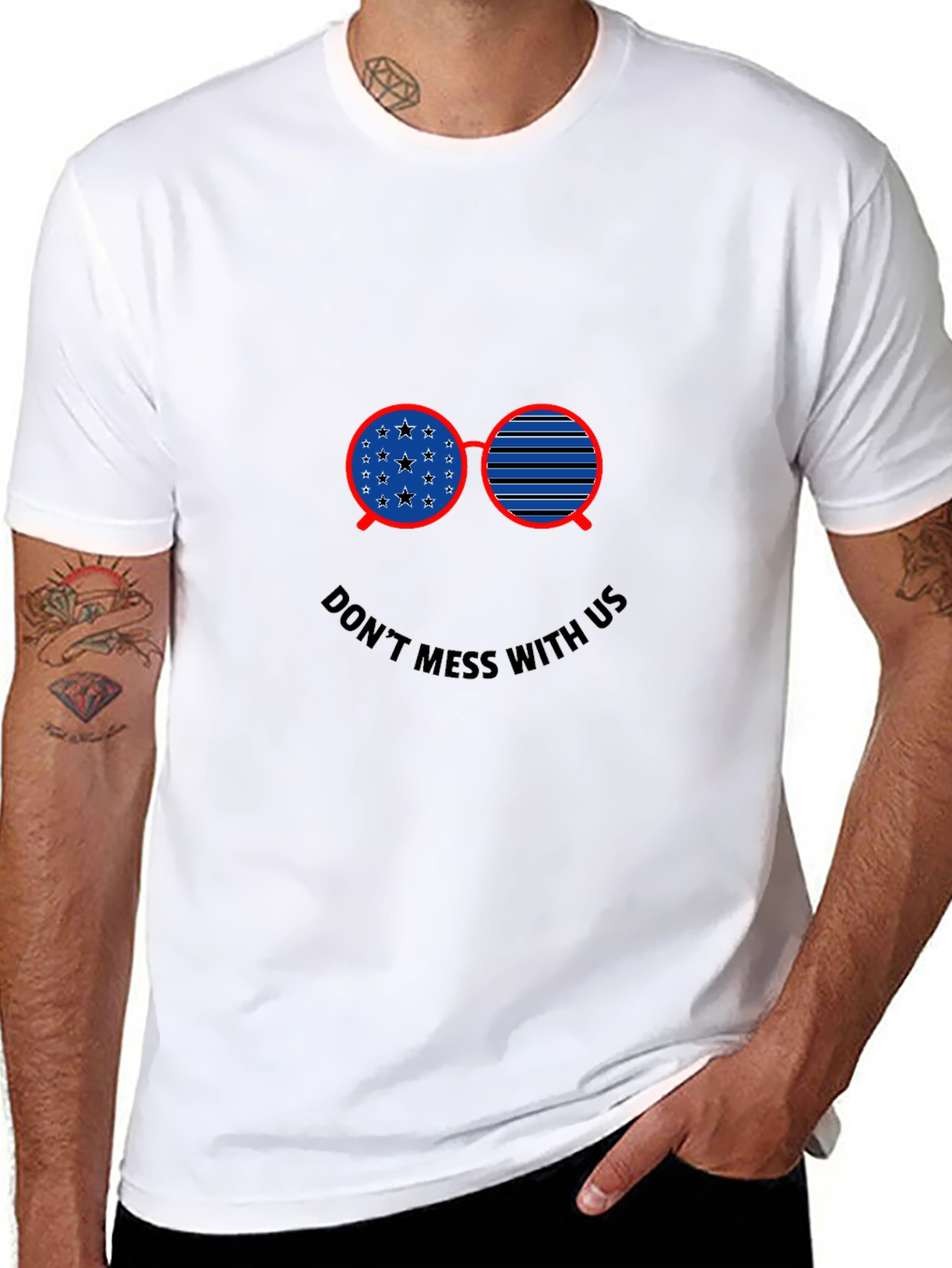 Patriotic Sunglasses Graphic T-Shirt