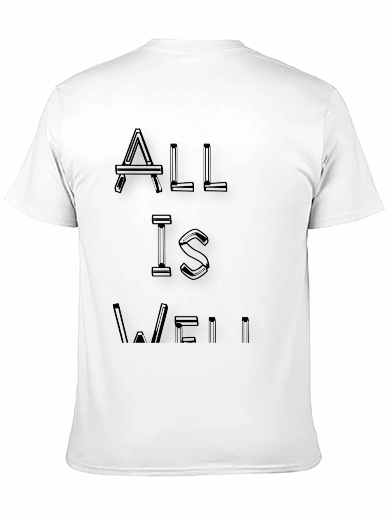 All is Well Black Graphic Tee