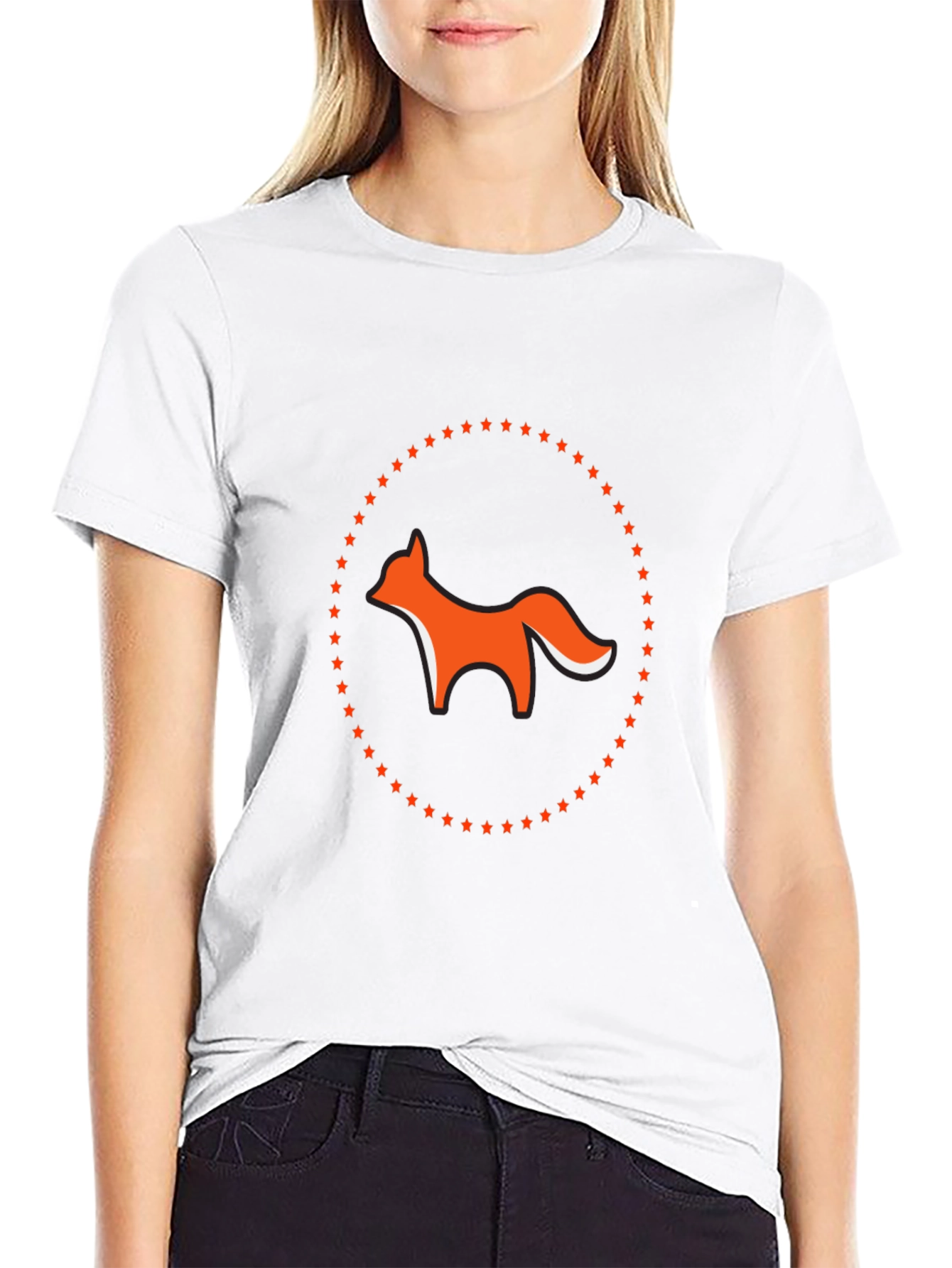 Fox & Stars Graphic Tee - Cool Casual Style