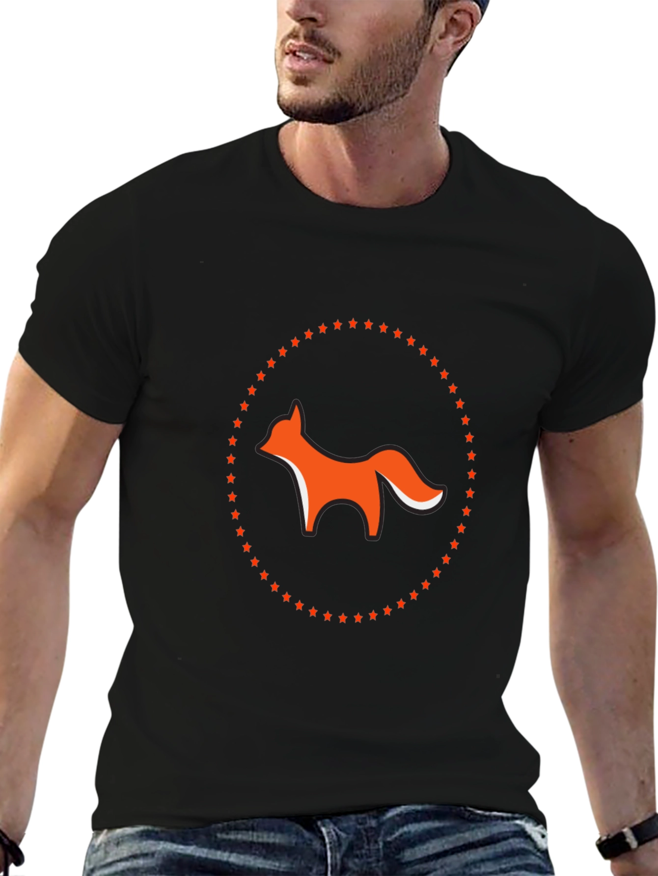 Fox & Stars Graphic Tee - Cool Casual Style