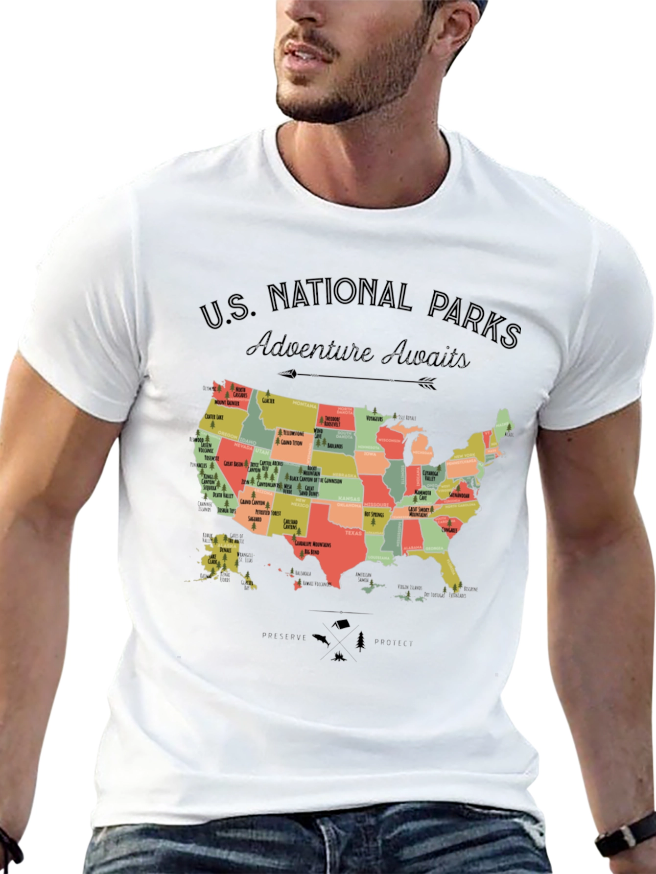 US National Parks Adventure Awaits T-Shirt