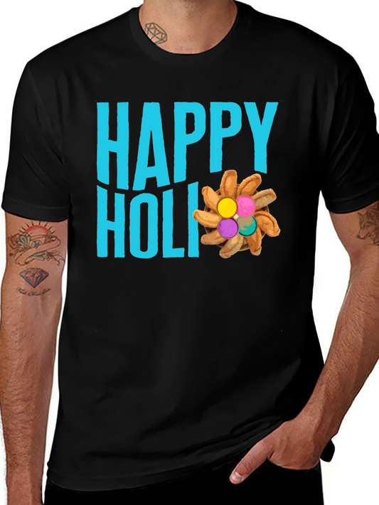 Happy Holi T-Shirt Festival Colors Fun Graphic Tee