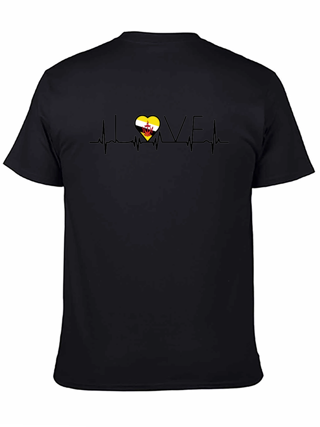 I Love Brunei Heartbeat Graphic T-Shirt