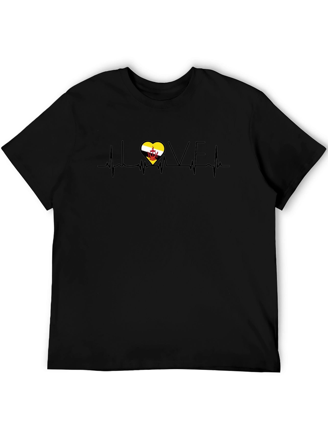 I Love Brunei Heartbeat Graphic T-Shirt