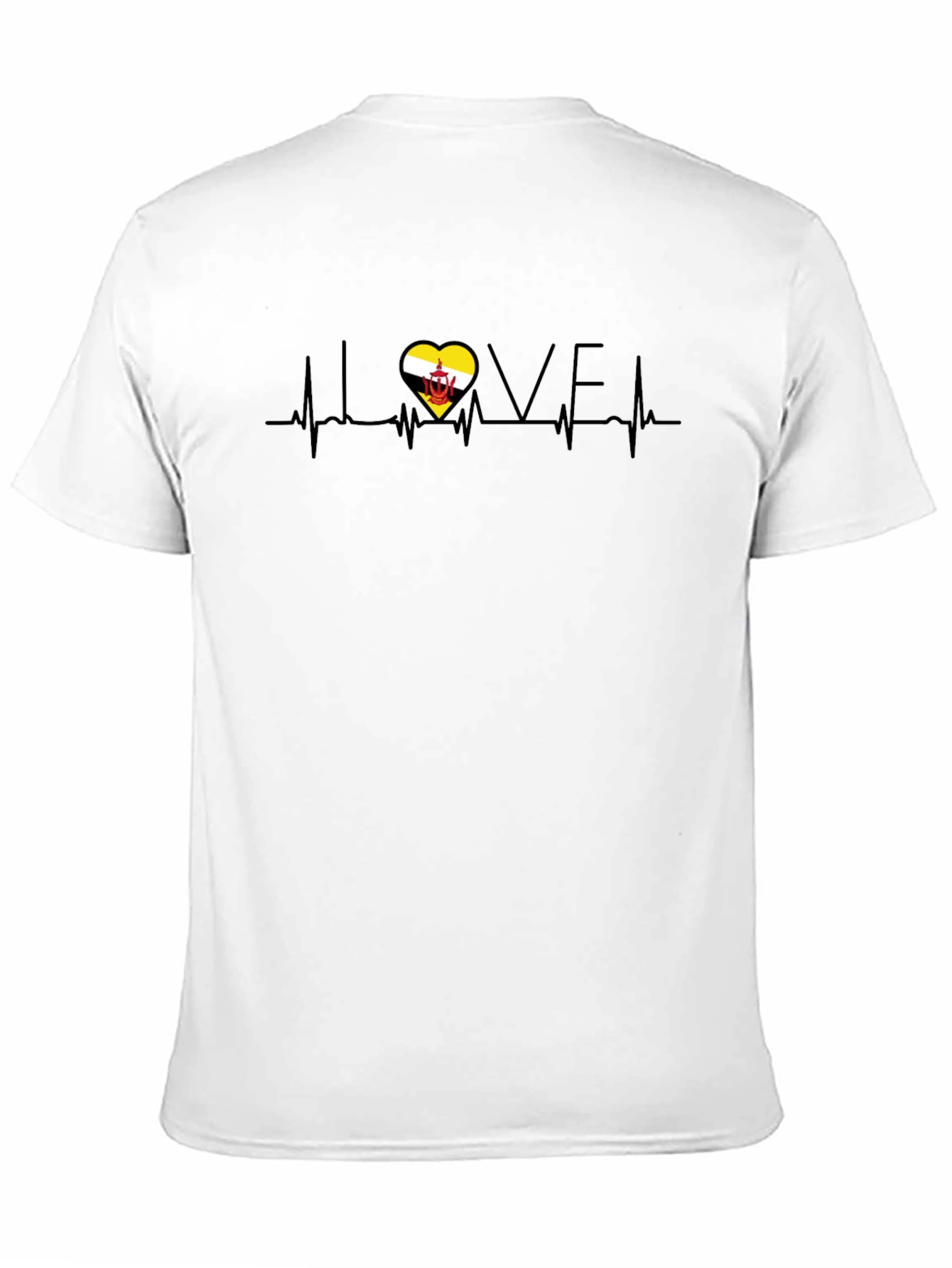 I Love Brunei Heartbeat Graphic T-Shirt