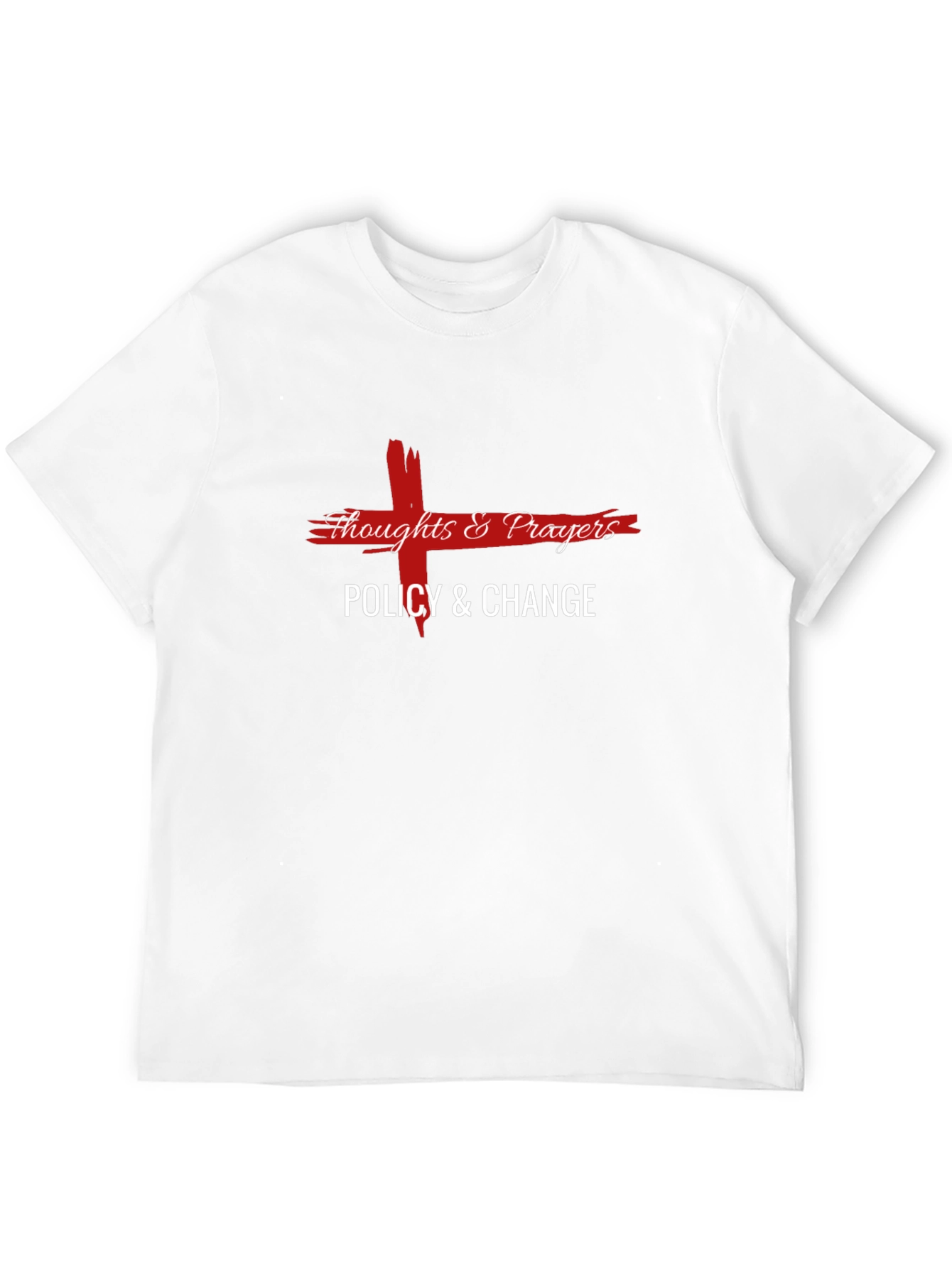Thoughts & Prayers Policy & Change Black T-Shirt