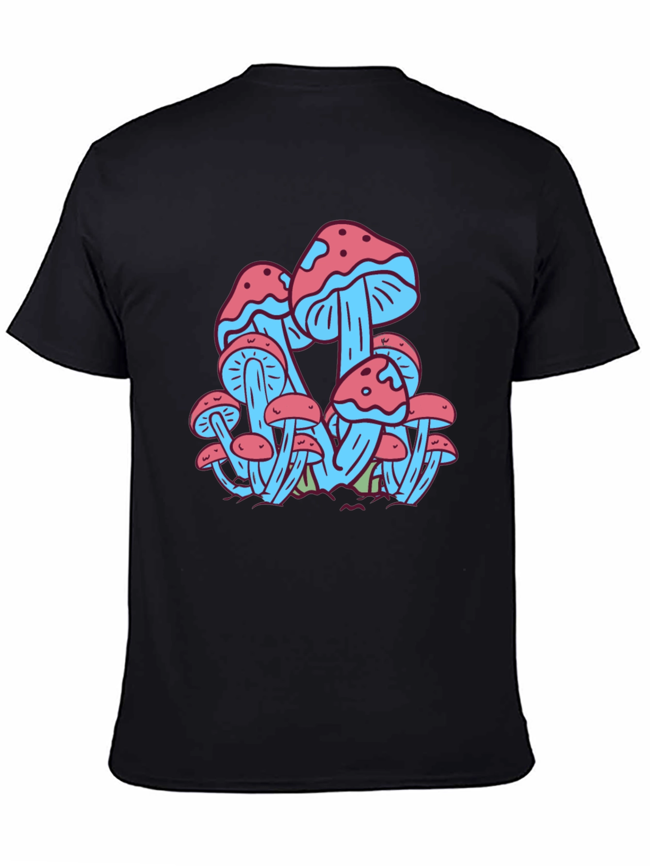 Mushroom Print Tee - Funky Graphic T-Shirt
