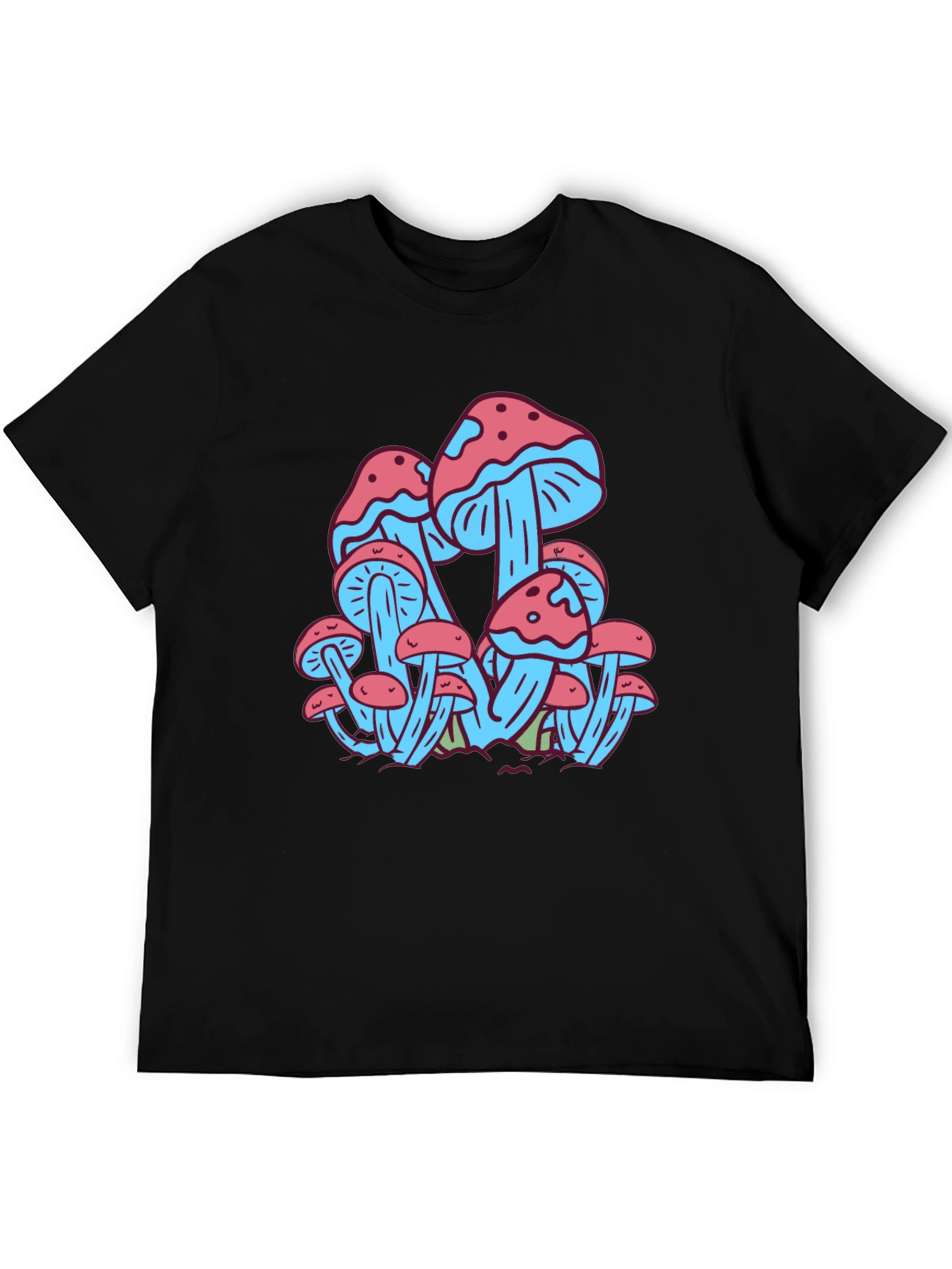 Mushroom Print Tee - Funky Graphic T-Shirt