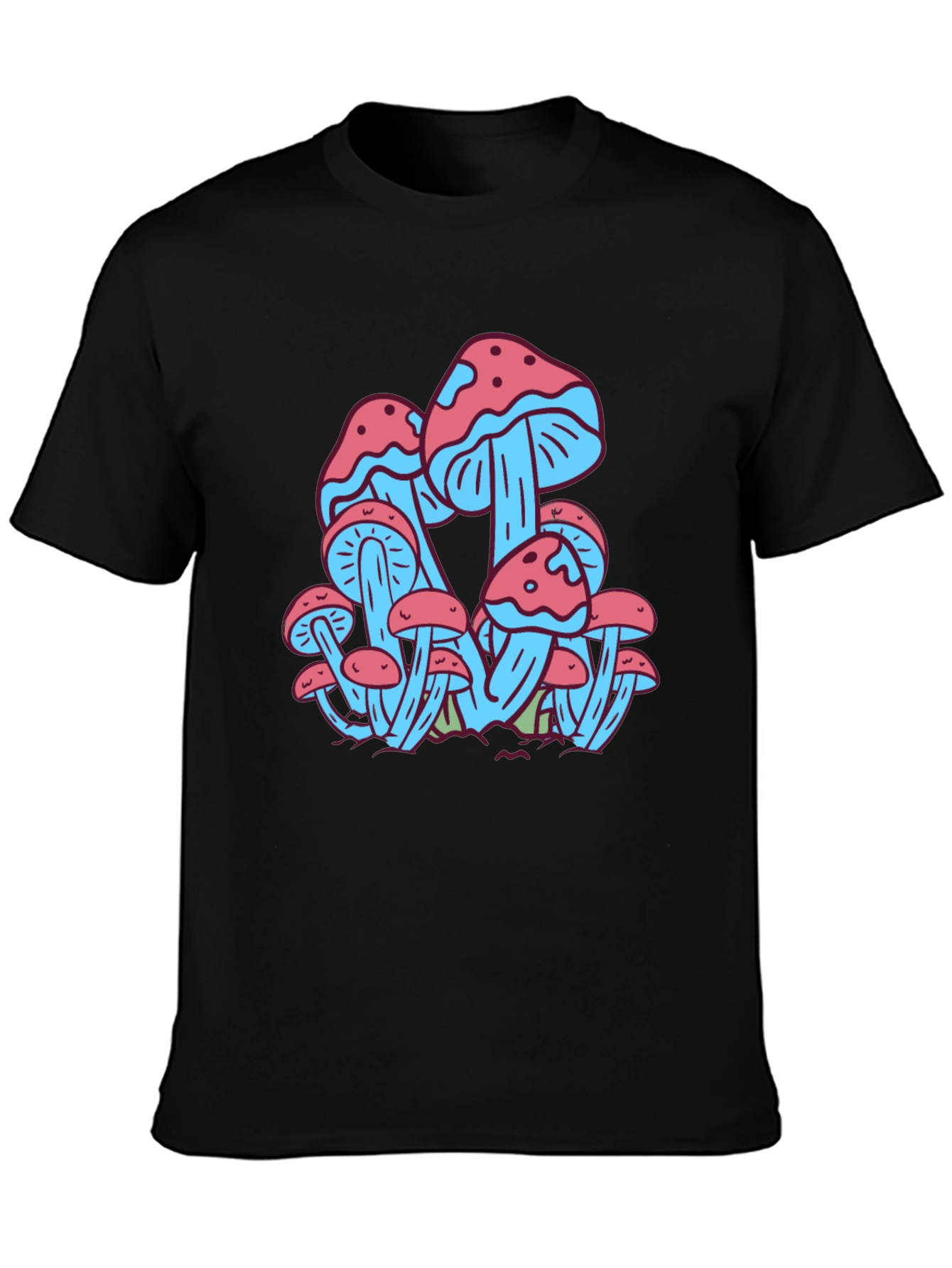 Mushroom Print Tee - Funky Graphic T-Shirt
