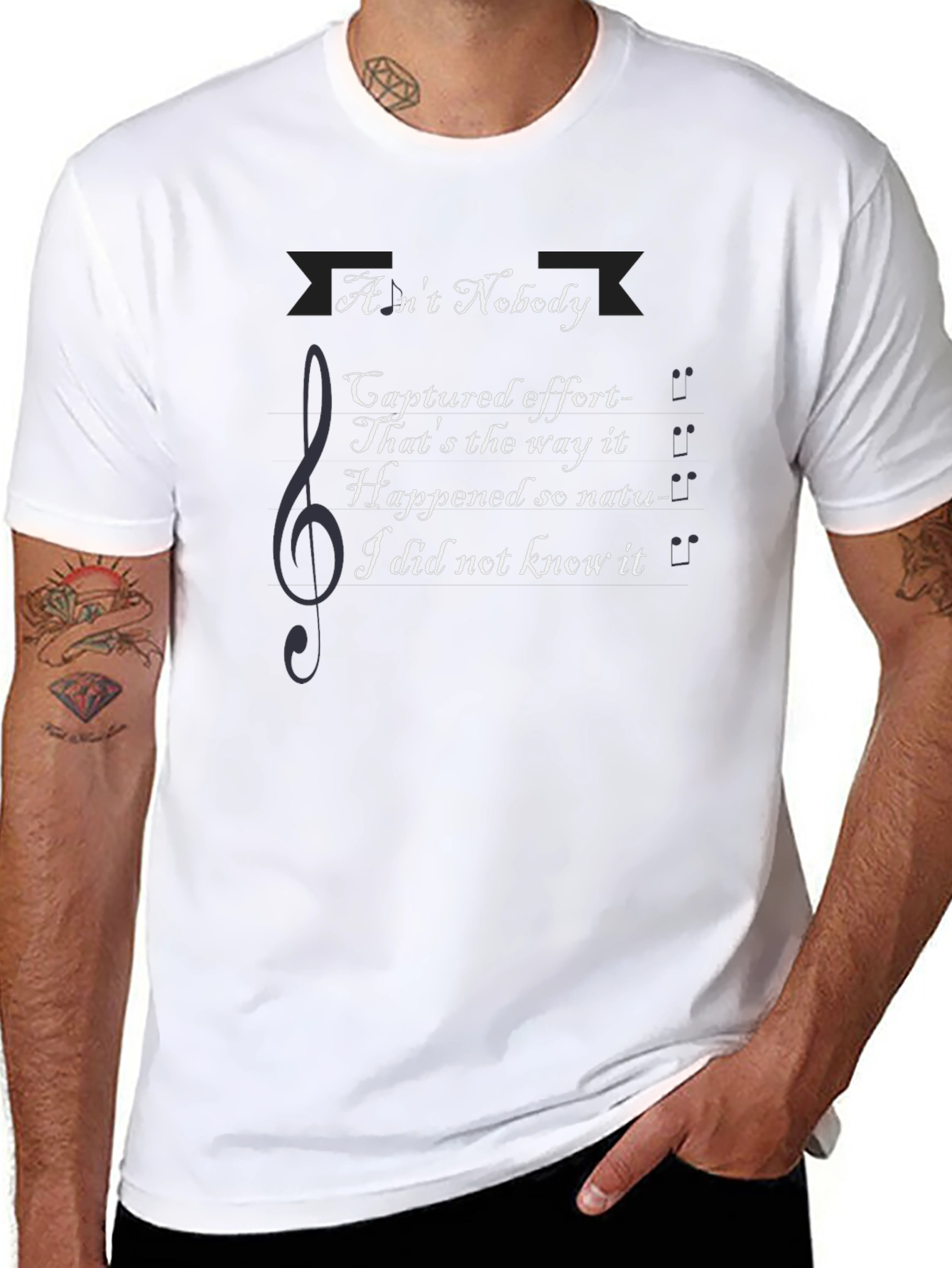 Aint Nobody Lyric T-Shirt - Music Inspired Graphic Tee