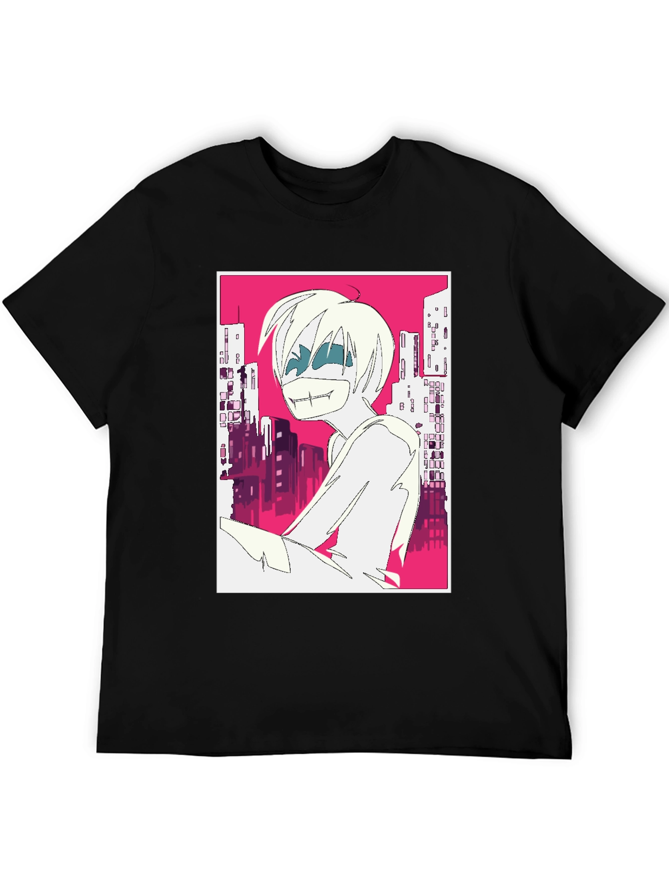 Edgy Anime Graphic T-Shirt - Urban Style