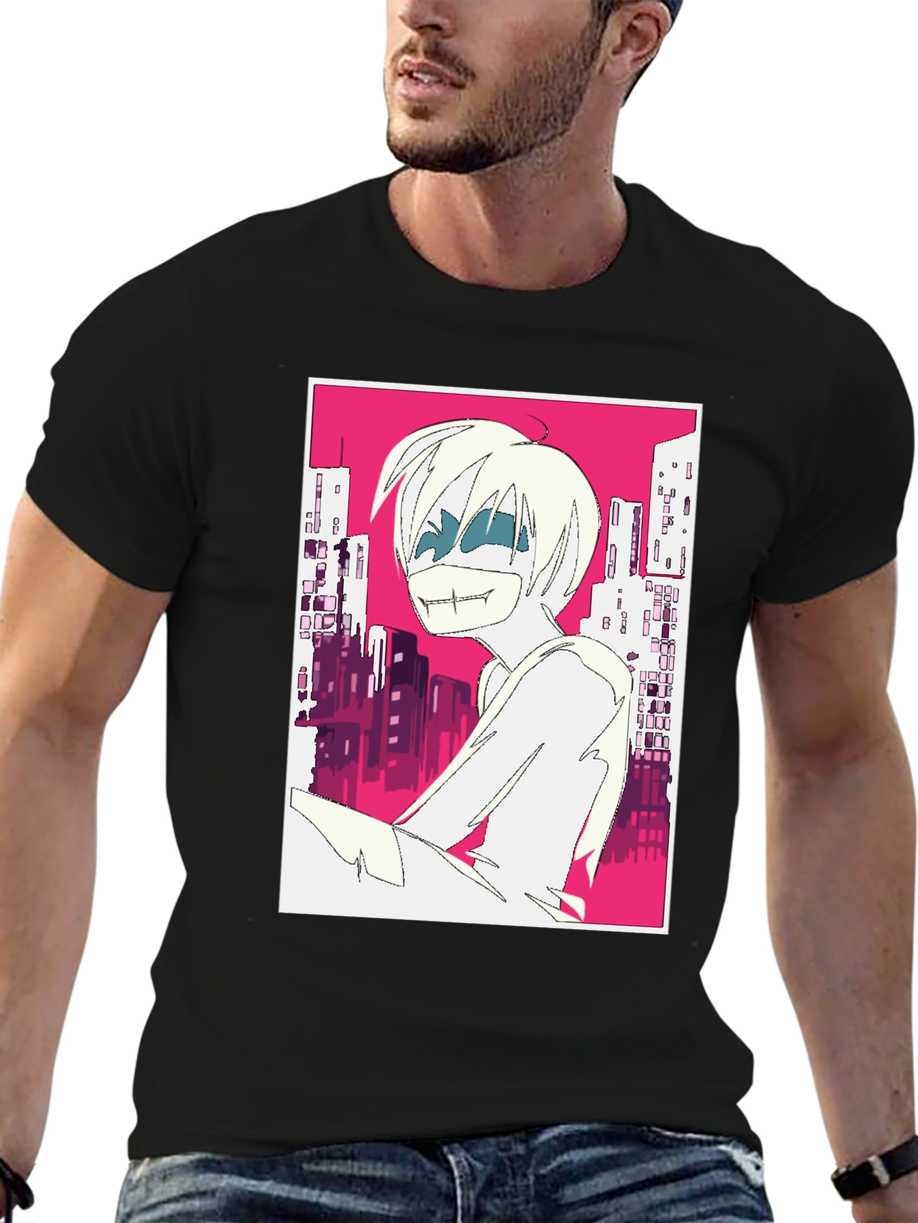 Edgy Anime Graphic T-Shirt - Urban Style