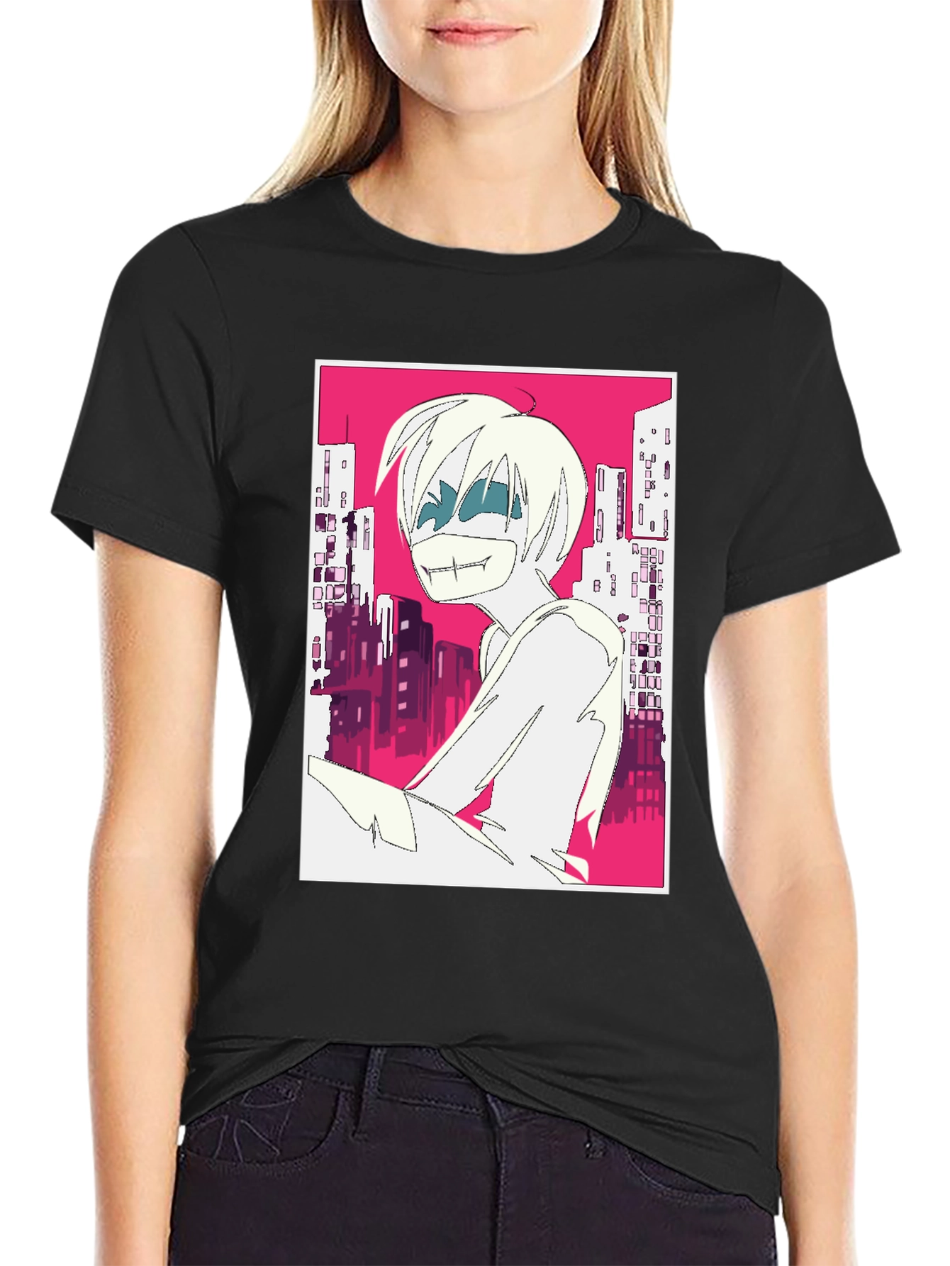Edgy Anime Graphic T-Shirt - Urban Style