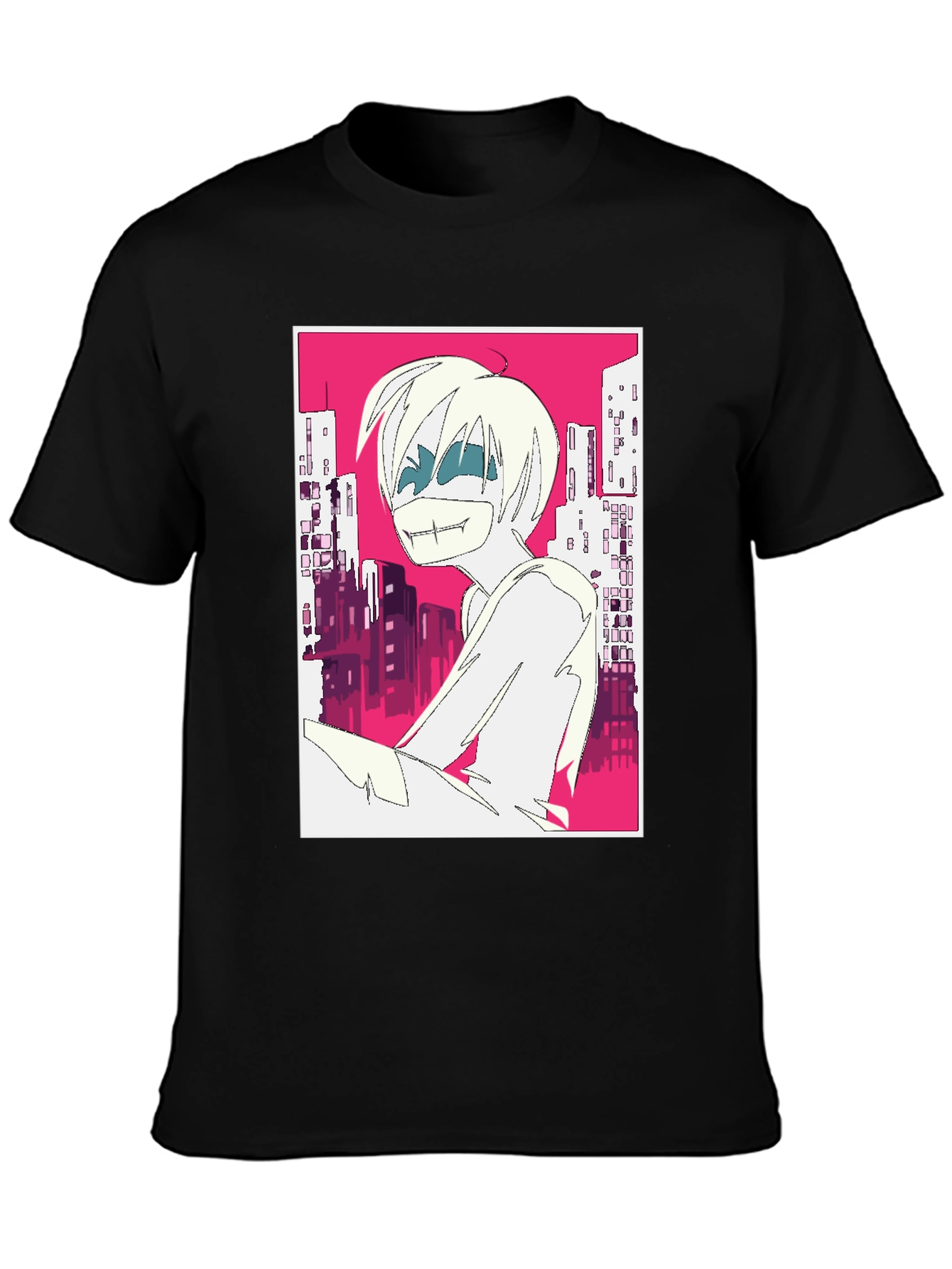Edgy Anime Graphic T-Shirt - Urban Style
